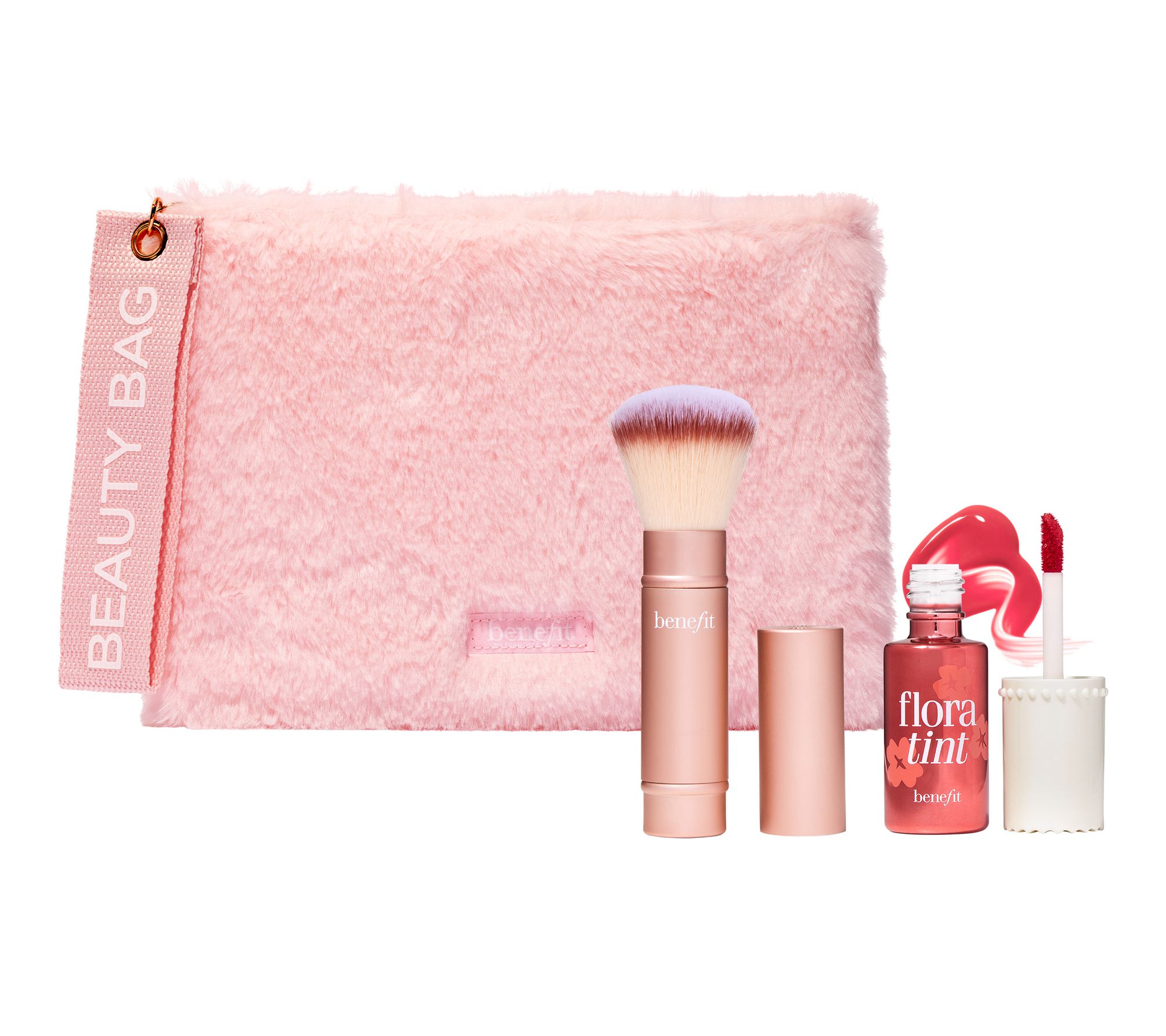 Benefit Cosmetics Flora Tint & Brush Set w/ Bag