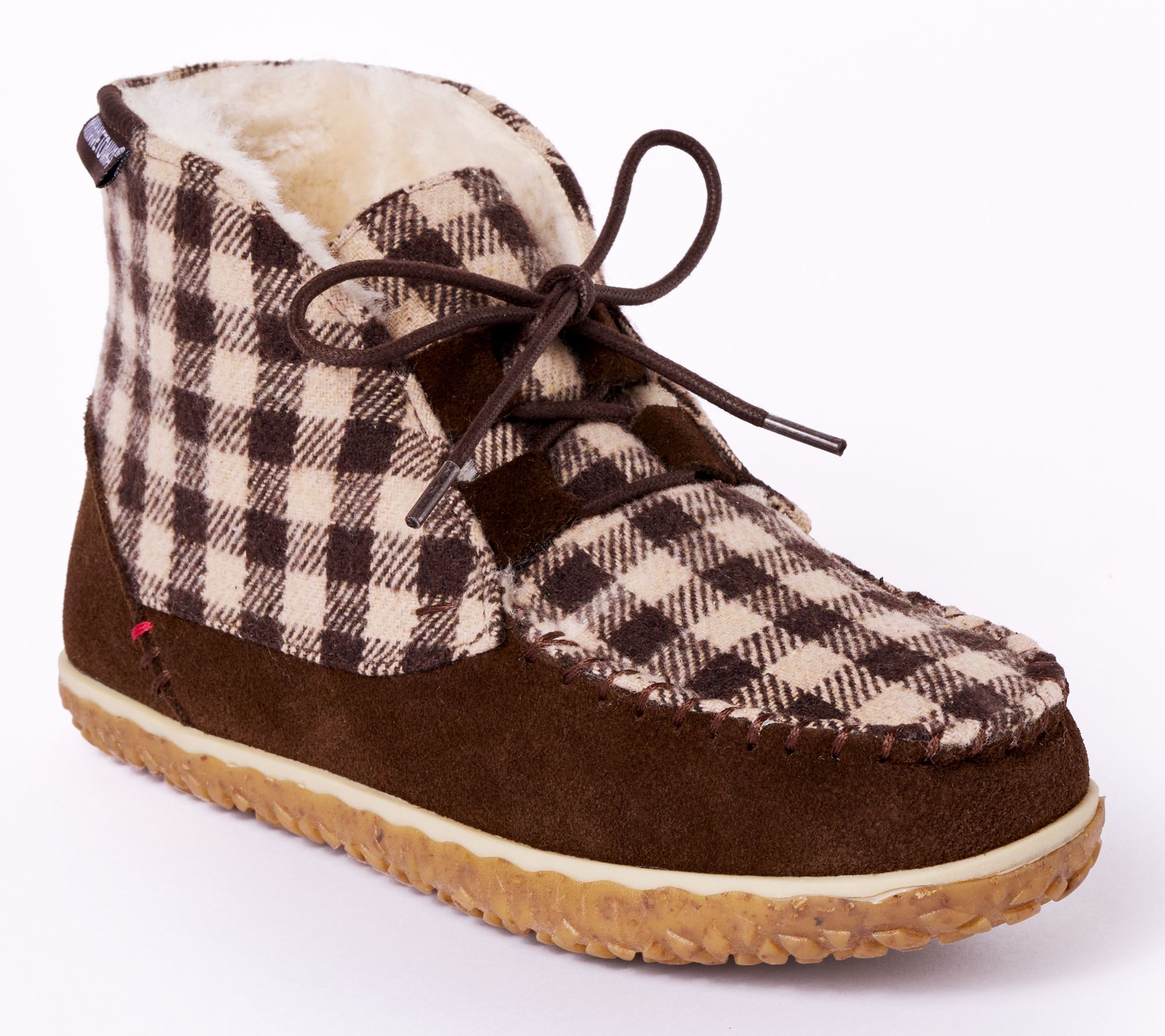 Minnetonka Women's Torrey Suede & Fabric Slippe Boot