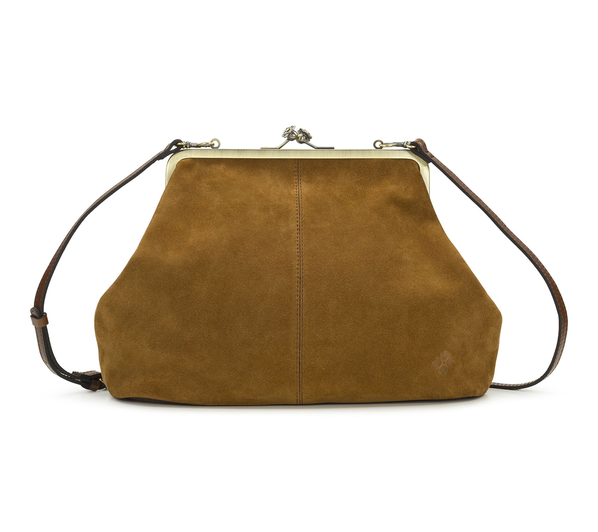 Patricia Nash Vivienne Medium Frame Crossbody -Suede Leather