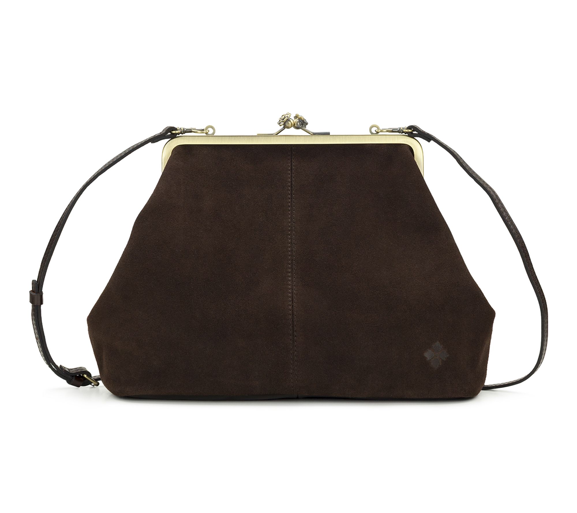 Patricia Nash Vivienne Medium Frame Crossbody -Suede Leather