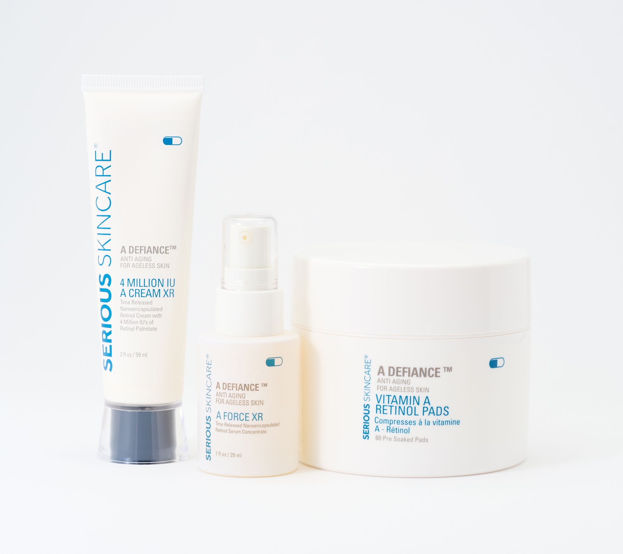 SERIOUS SKINCARE A-Defiance Retinol Vitamin A 3Pc Regimen