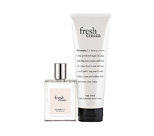 philosophy fresh cream sweetly scented delicious duo