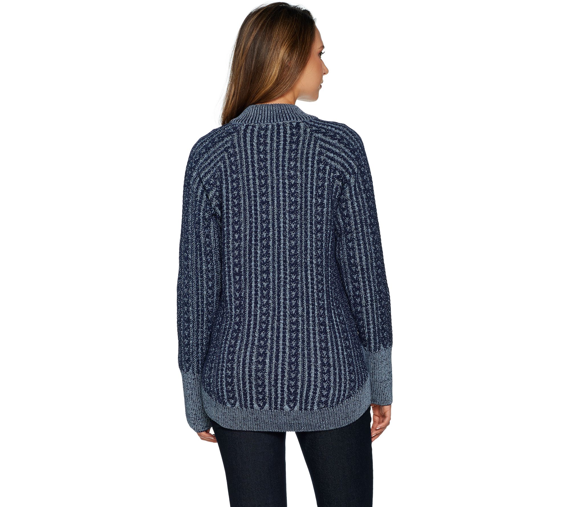 truly cable cardigan