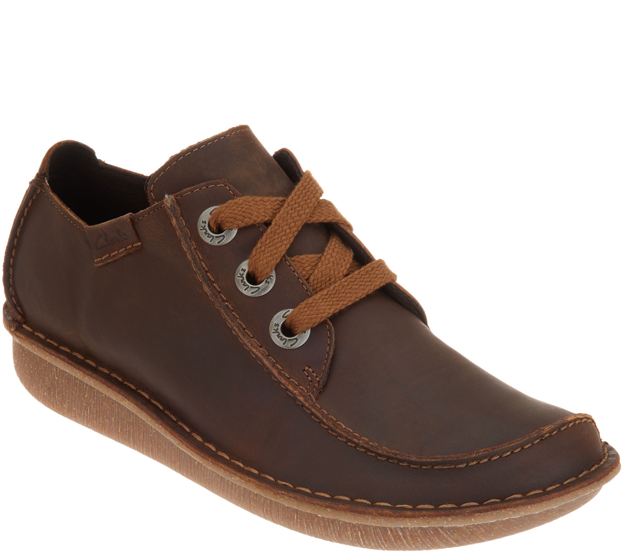 Clarks Unstructured Leather Lace-Up 