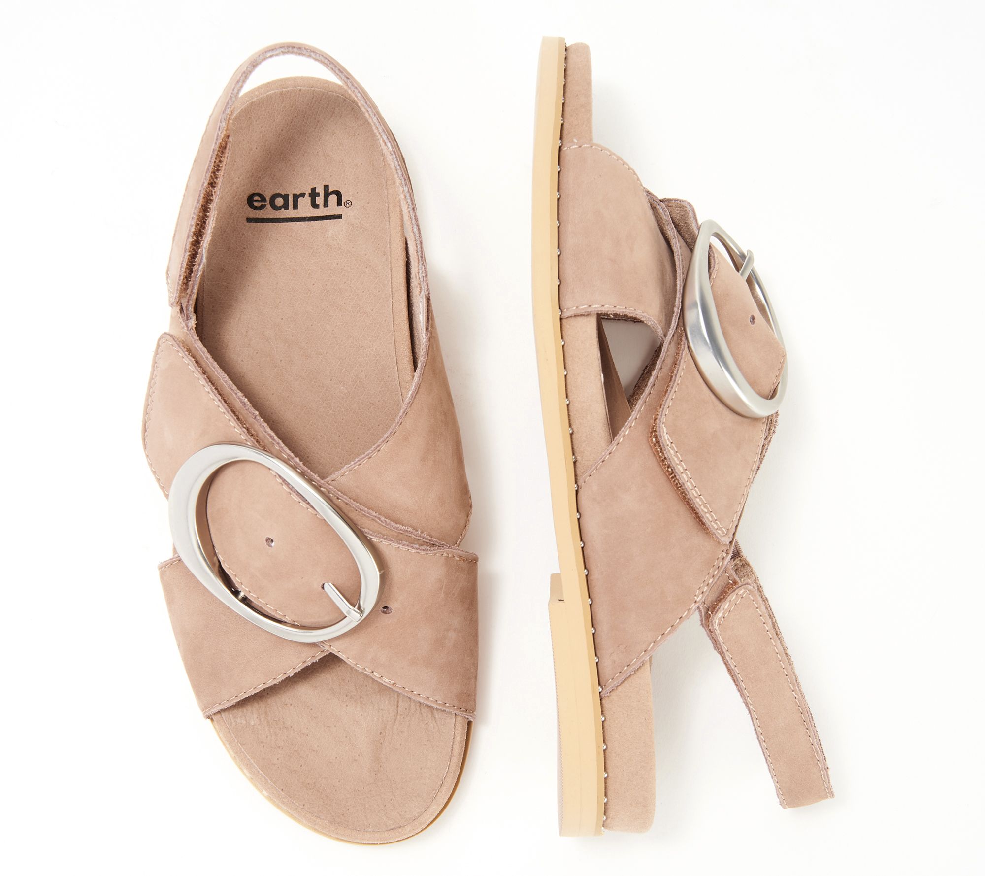 earth nubuck sandals