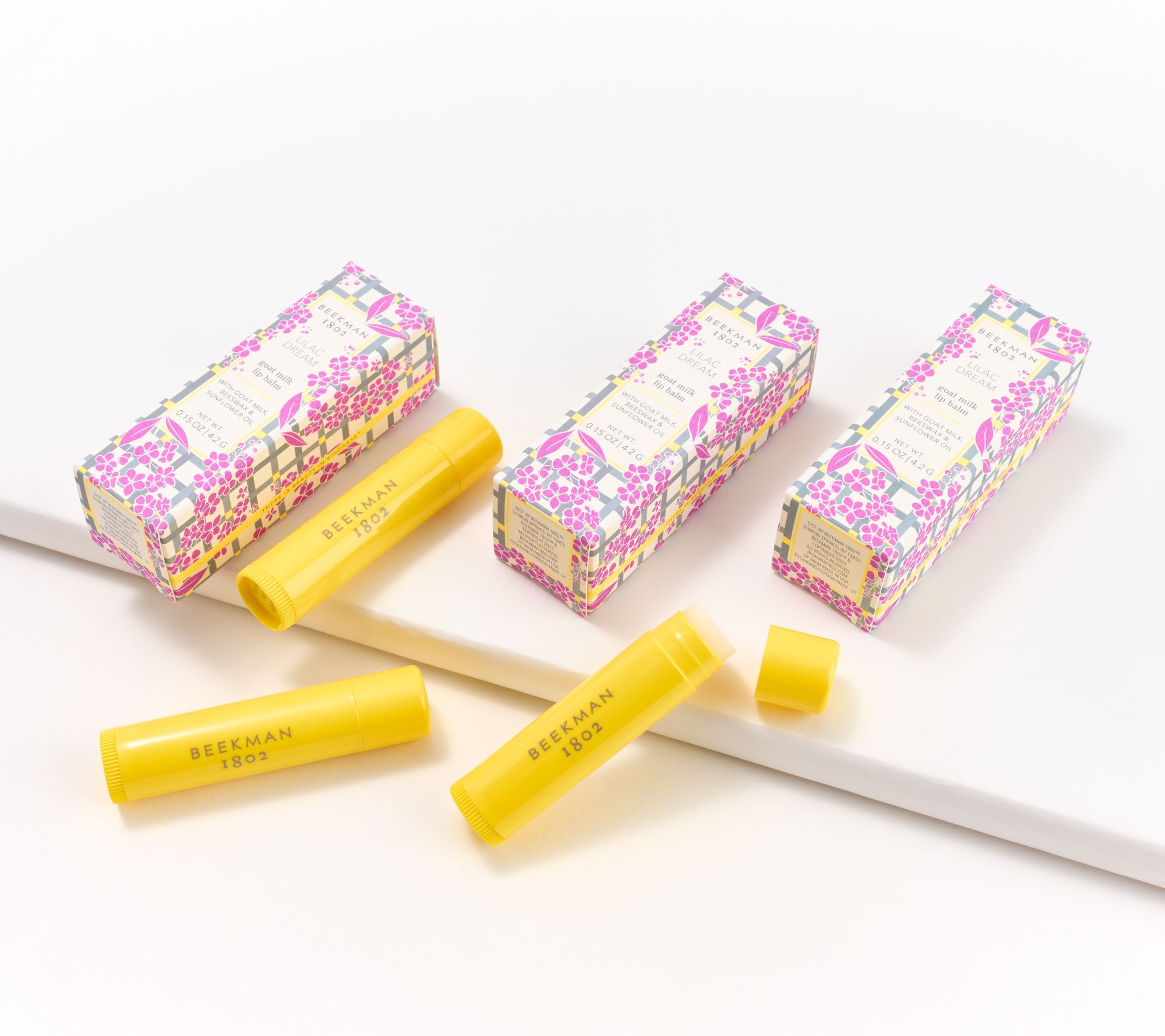 Beekman 1802 Goat Milk Lip Balm Trio