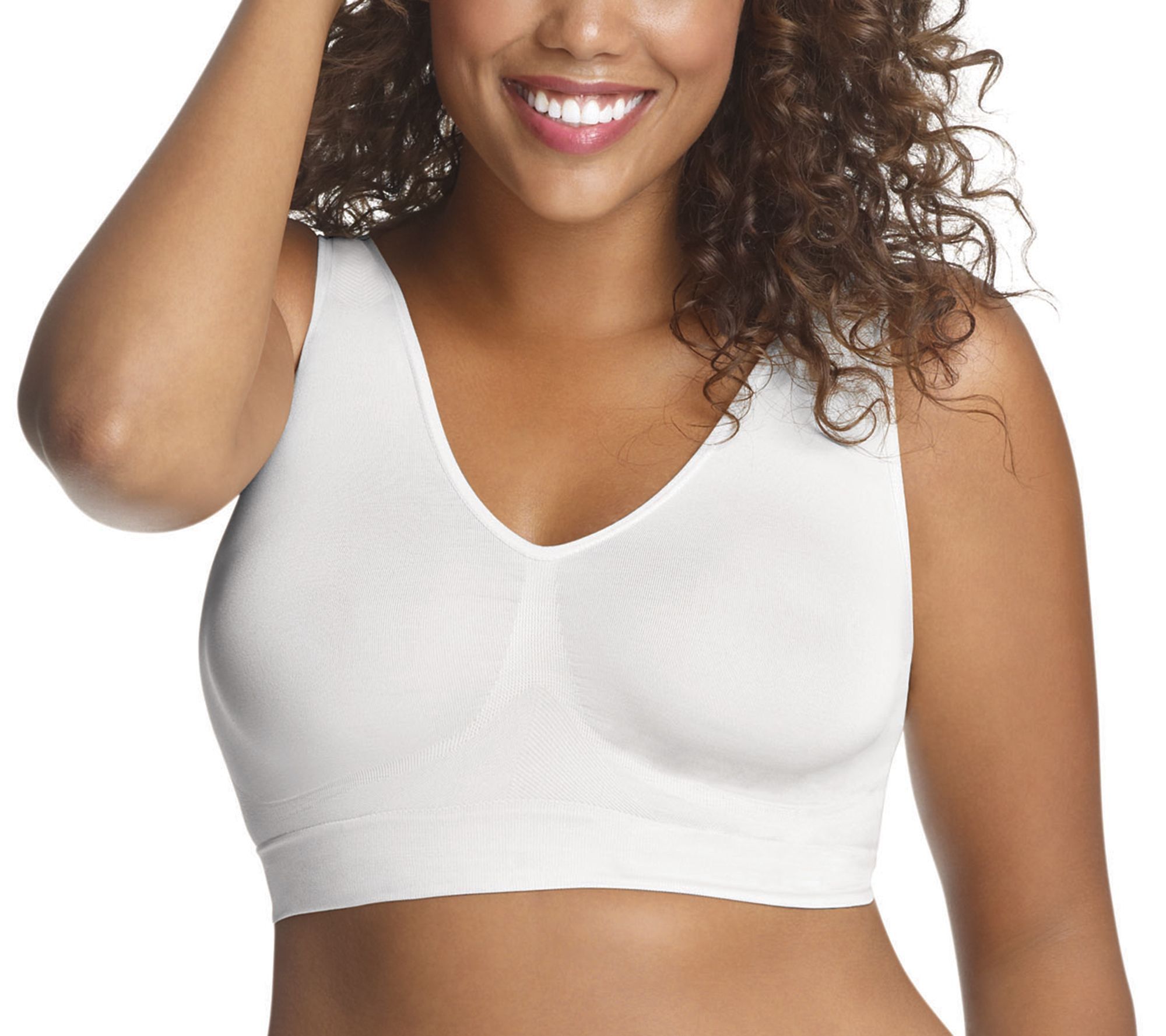 As Is Breezies Cotton Wirefree Sleep Bra 