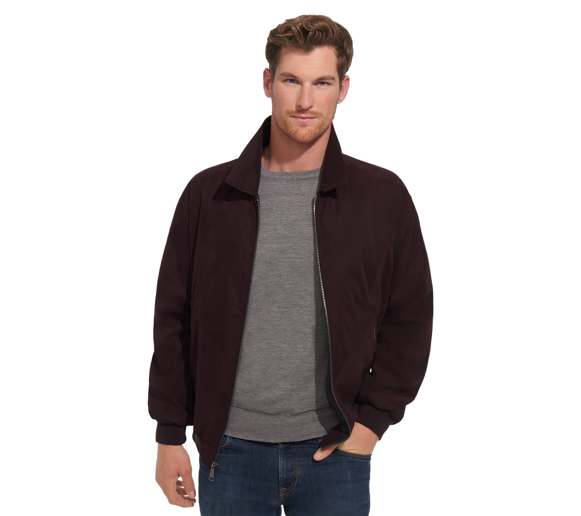 Weatherproof Men's Microfiber Golf Jacket - Extended Sizes