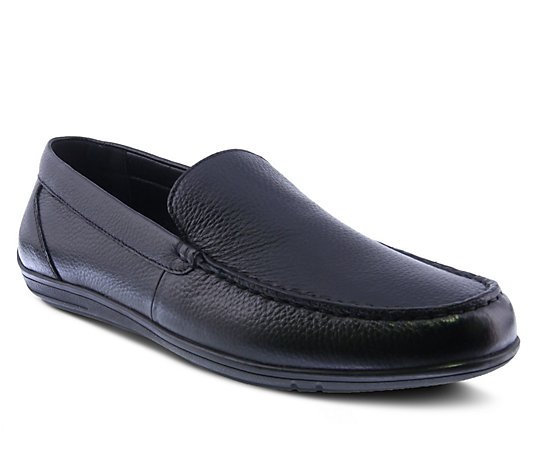 Spring Step Men's Leather Moccasin Style Shoes- Ceto