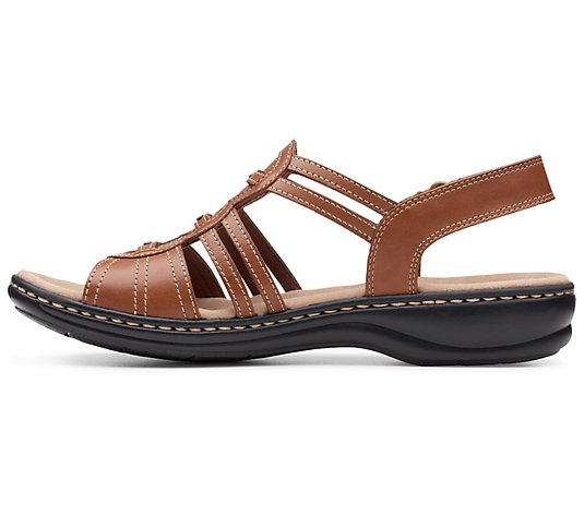 Clarks Collection Leather Sandals - Leisa Janna