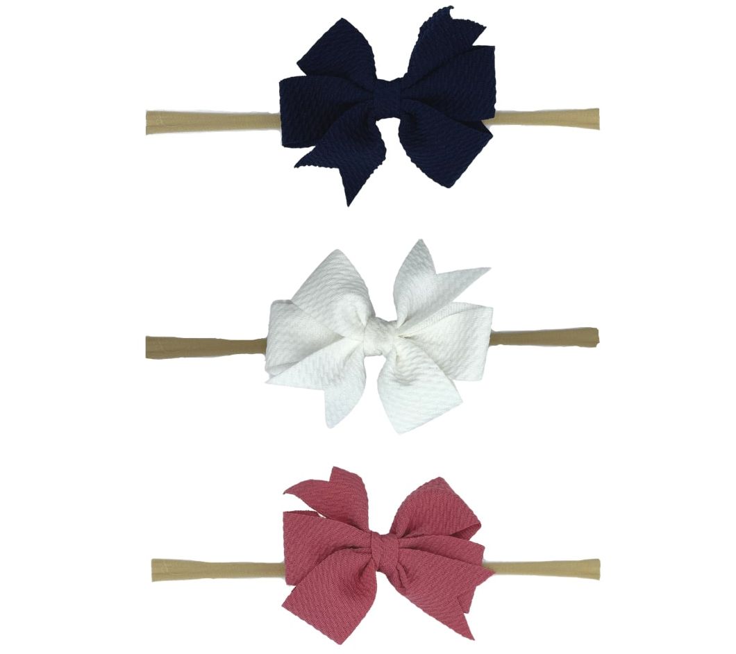 Headbands of Hope Baby Clip / Bow Set of 3