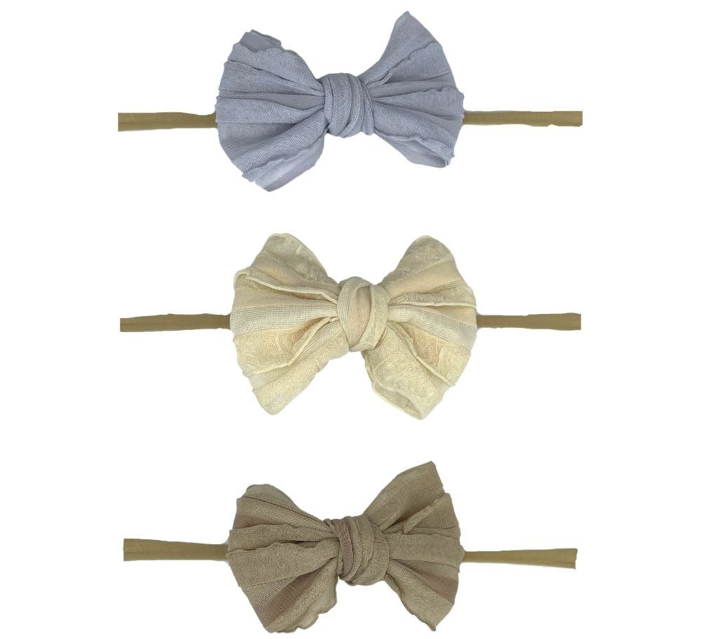 Headbands of Hope Baby Clip / Bow Set of 3