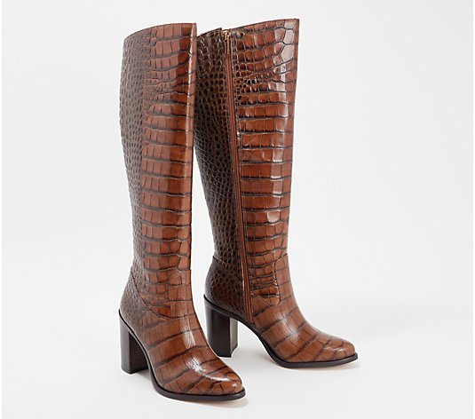 Vince Camuto x Fashion Jackson Tall Shaft Leather Boots - Pearlanie