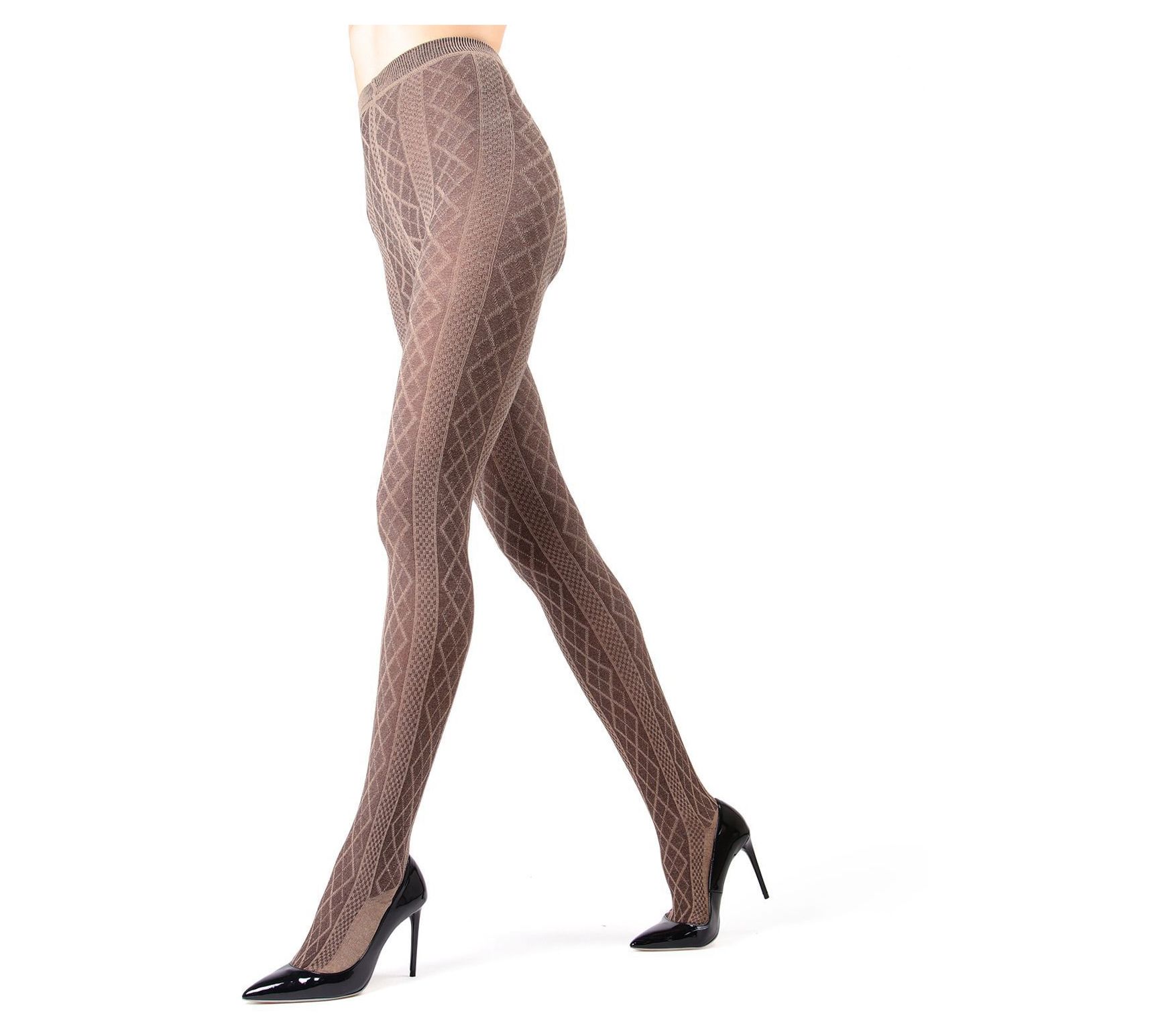 Memoi Juneau Diamonds Sweater Tights