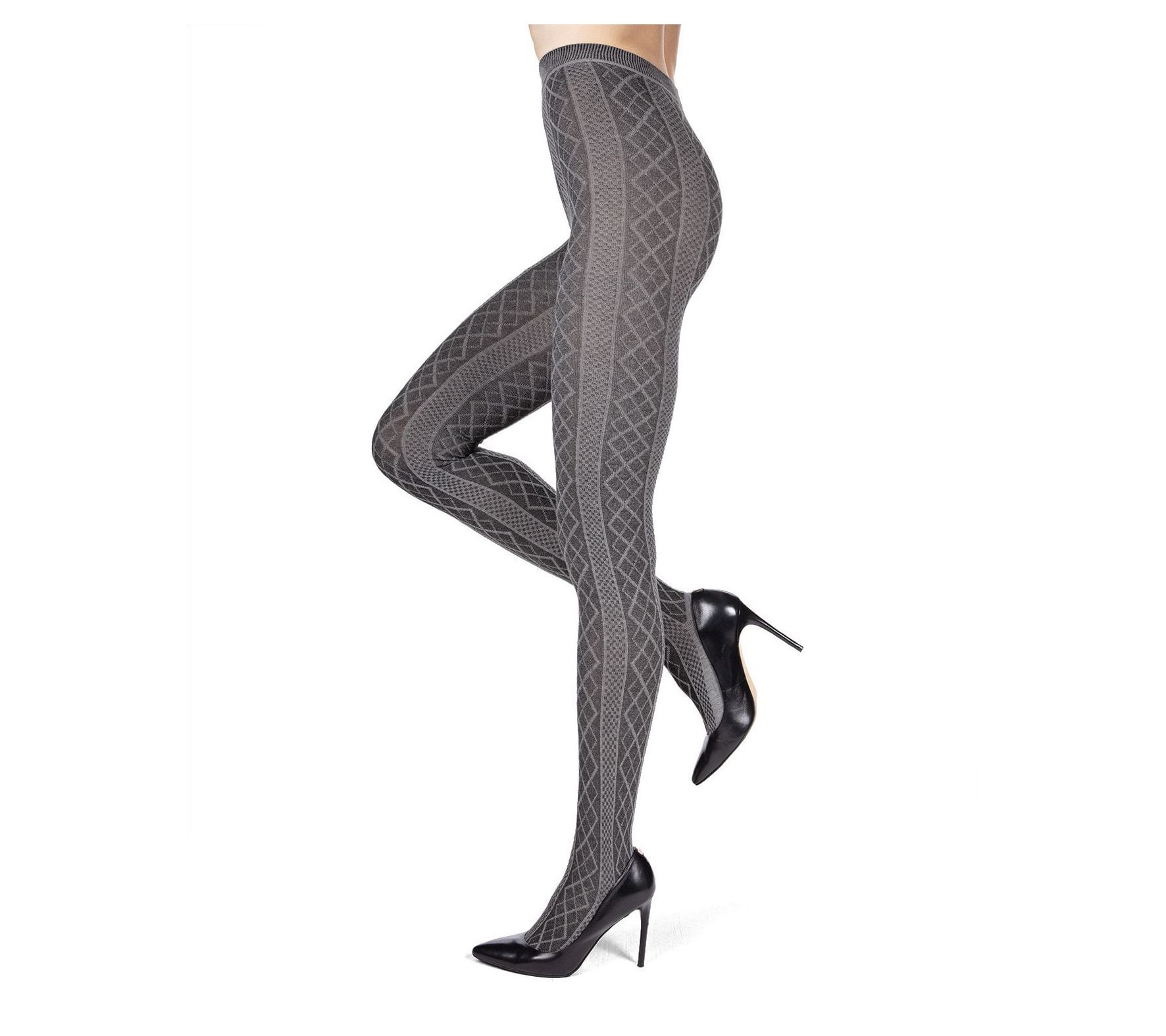 Memoi Juneau Diamonds Sweater Tights