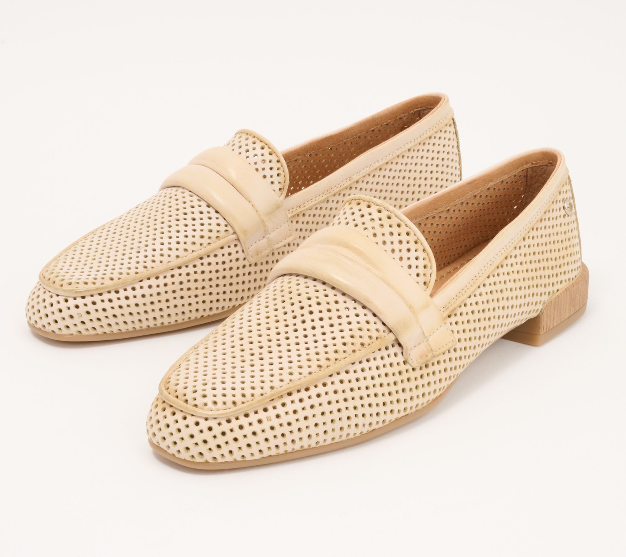 Pikolinos Leather Perforated Loafers - Almeria - QVC.com