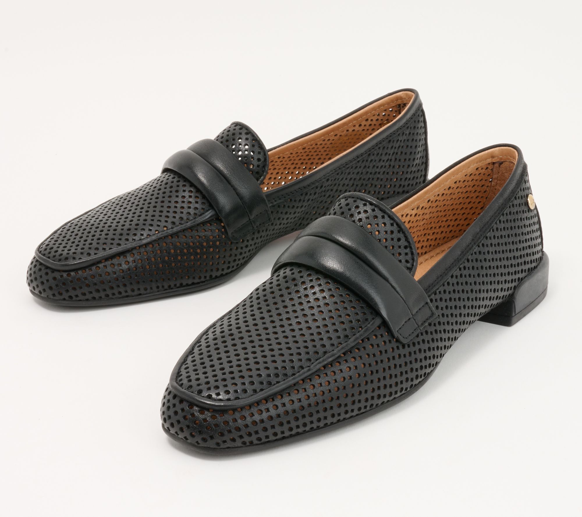Pikolinos Leather Perforated Loafers - Almeria