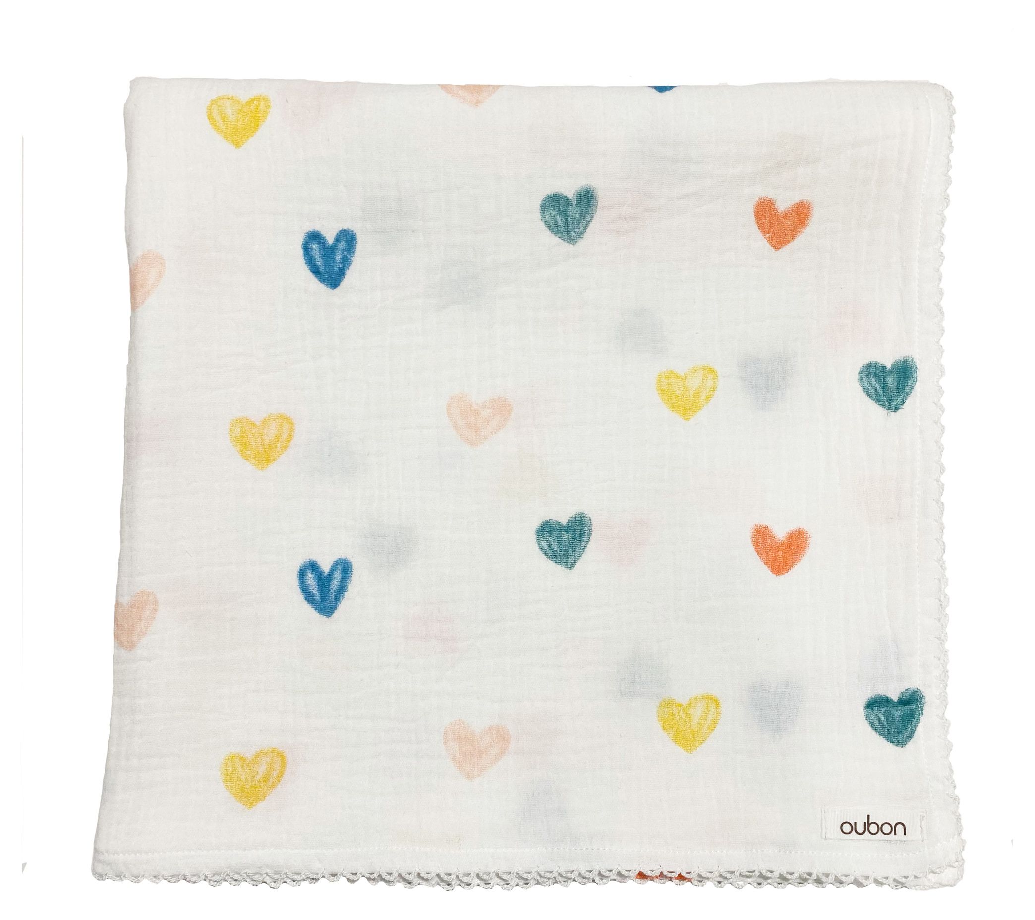 Oubon Baby Heart Cotton Muslin Swaddle