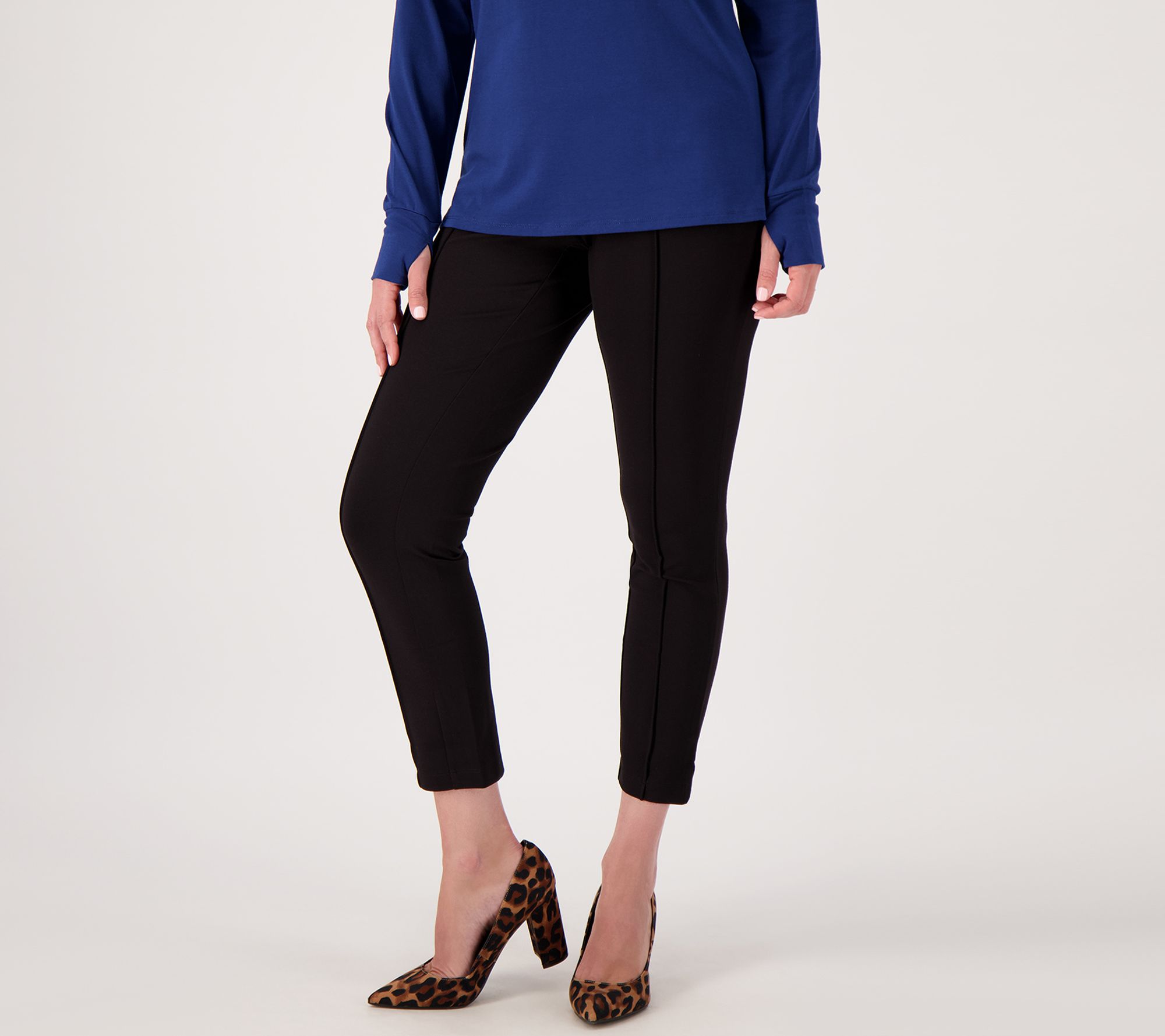 "As Is" Belle by Kim Gravel Tall Ponte Center Seam Ankle Pant