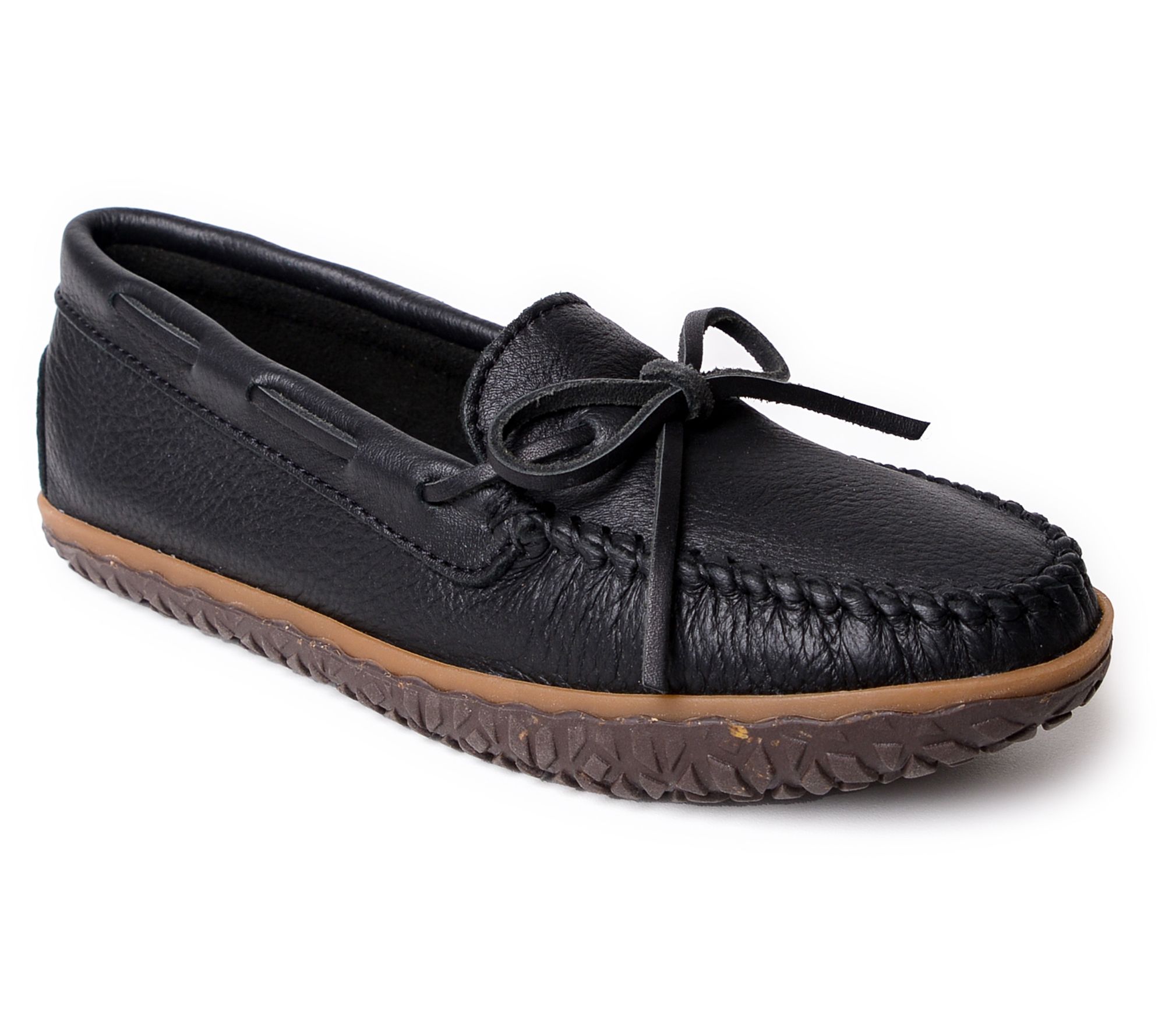 Minnetonka Women's Deerskin Tread Moccasin