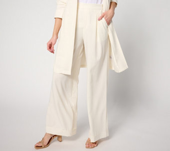 BEAUTIFUL by Lawrence Zarian Petite Pull-On Wide Leg Pant
