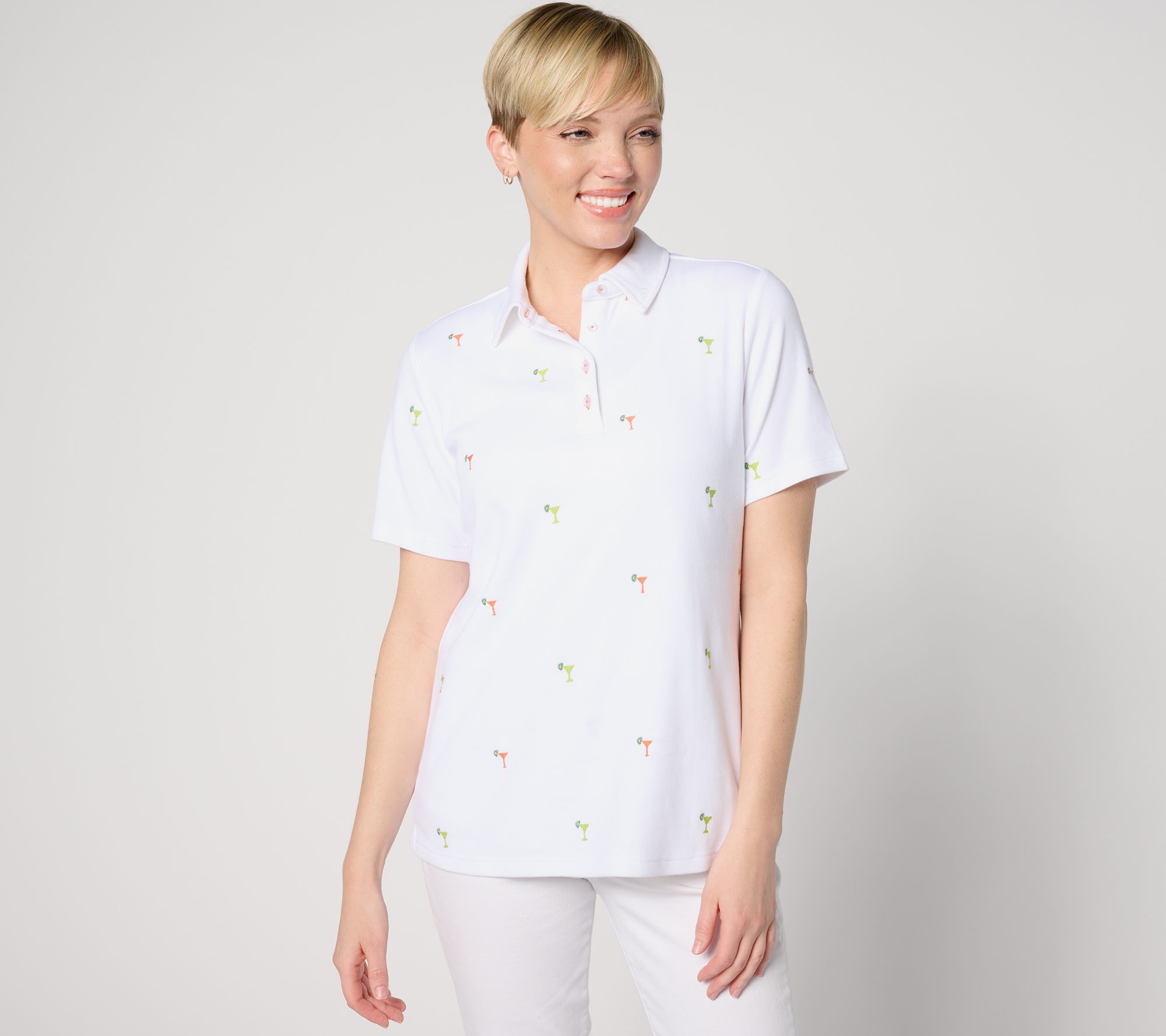 Studio Park x Alberti Popaj Women's Icon Embroidered Polo
