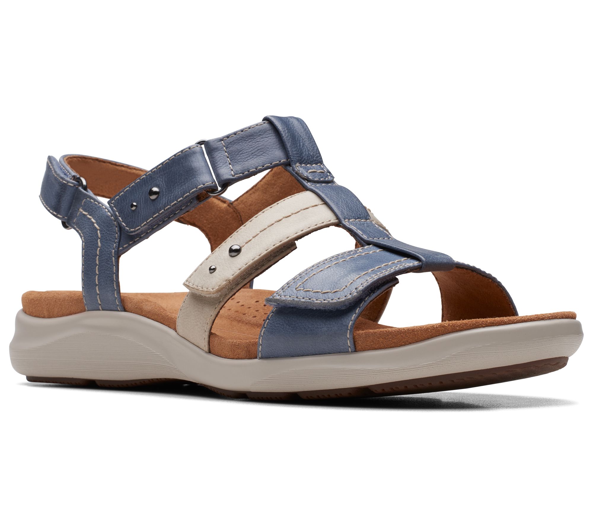 Clarks Collection Leather Sandal-Kitly Step - QVC.com