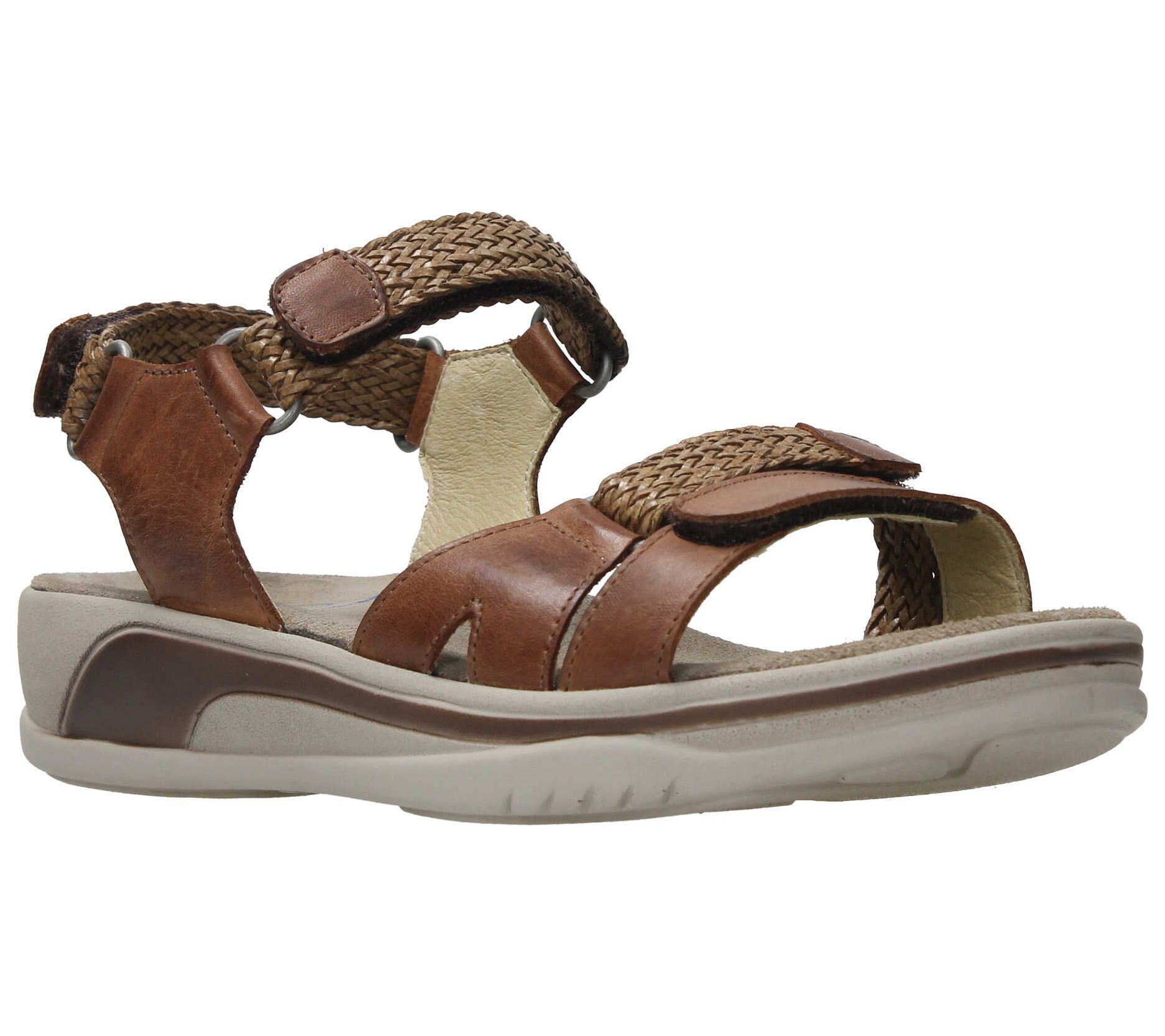 Wolky Leather Braid-Detail Sandal - Acula