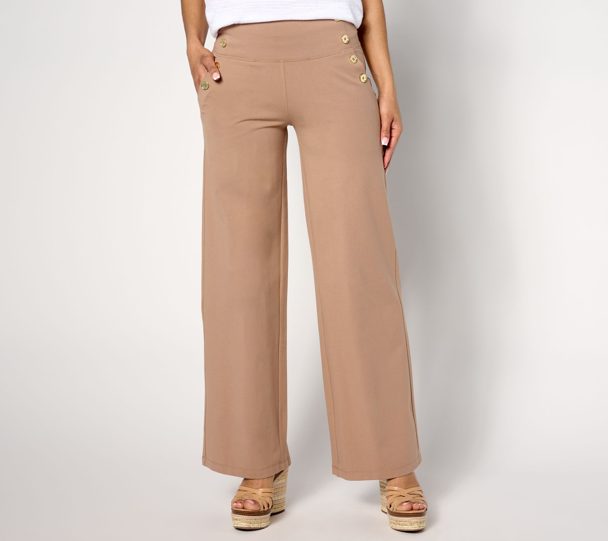 "As Is" Women with Control Tummy Control Regular Sailor Pants