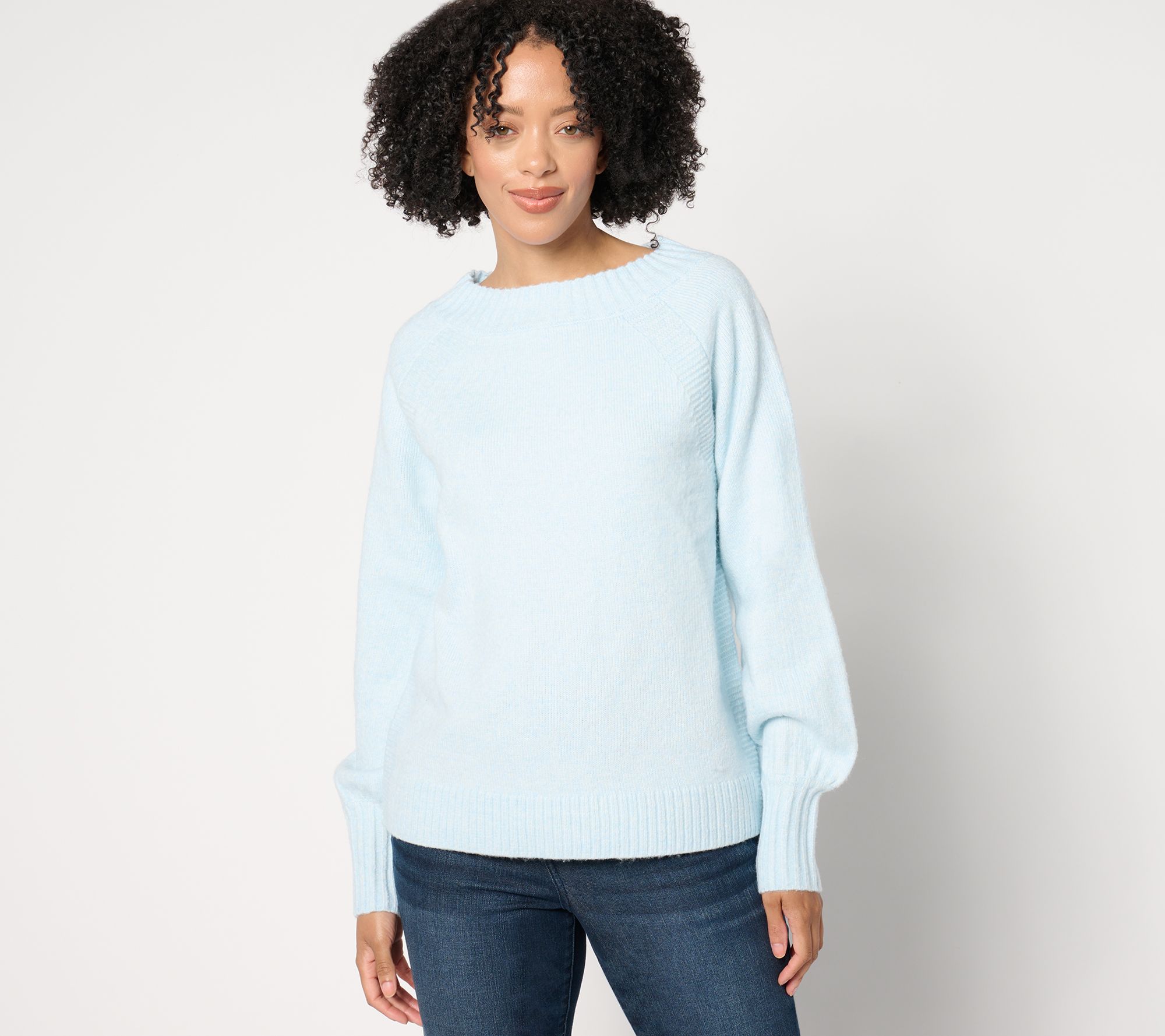 Me by Jennie Garth Bailey Boatneck Sweater with Raglan Detail