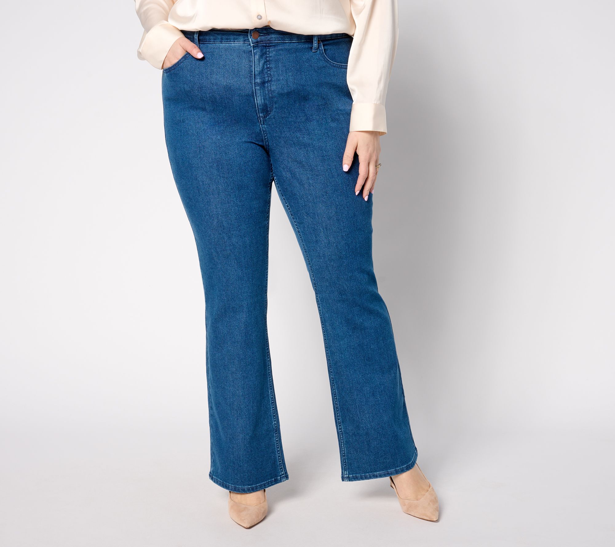 BEAUTIFUL by Lawrence Zarian Regular Baby Boot Jean- Indigo