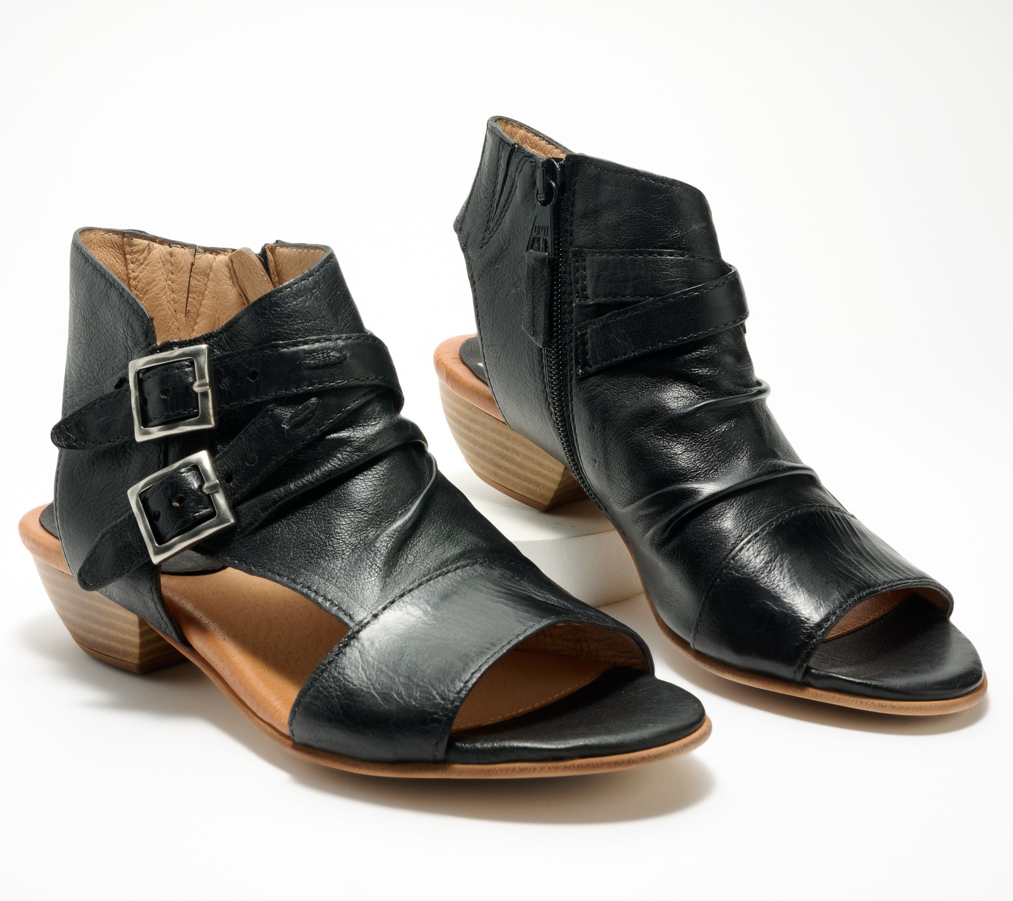 "As Is" Miz Mooz Leather Heeled Sandals- Cassius