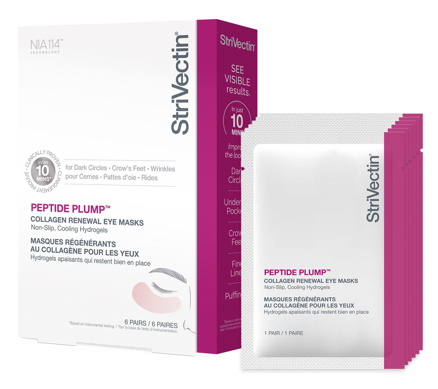 StriVectin PEPTIDE PLUMP Collagen Renewal Eye Masks