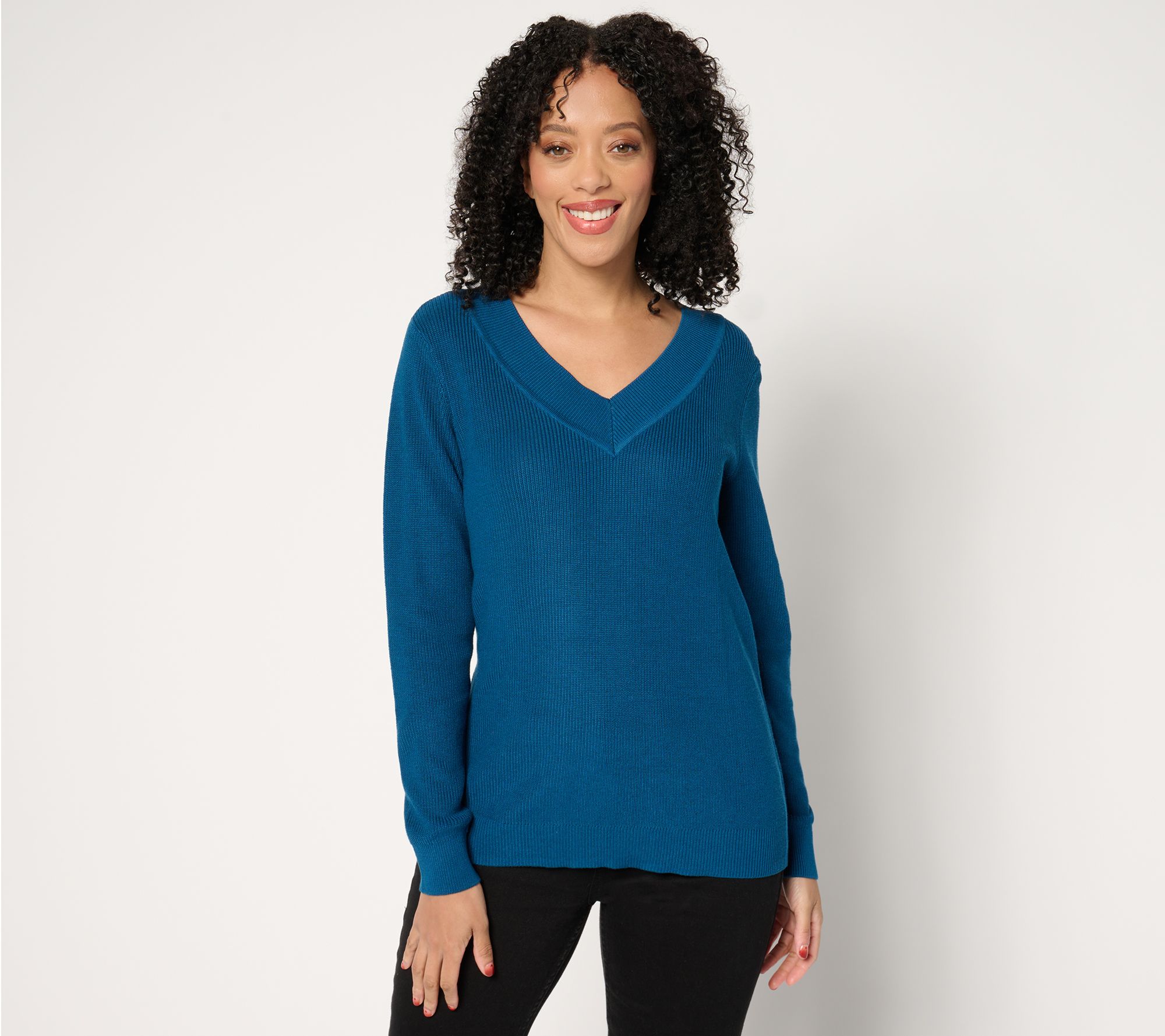 "As Is" BEAUTIFUL by Lawrence Zarian V-Neck Pullover