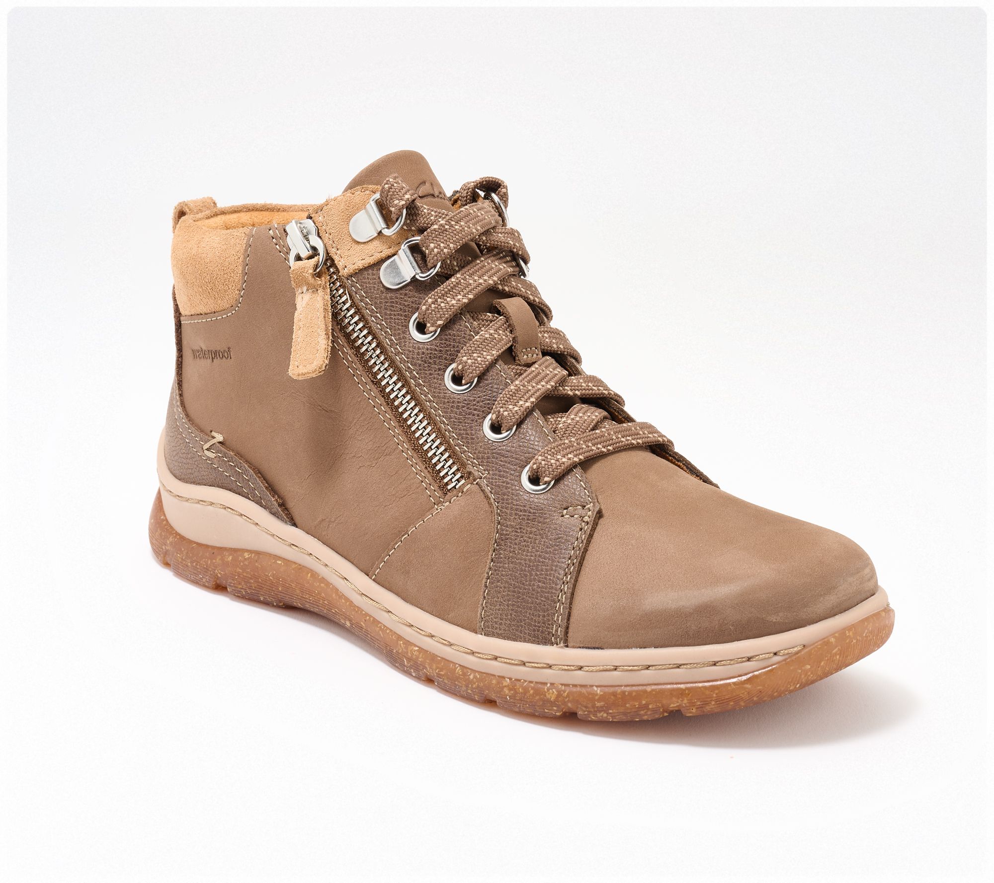 Clarks Signature Waterproof Leather Boots -Orlene Top