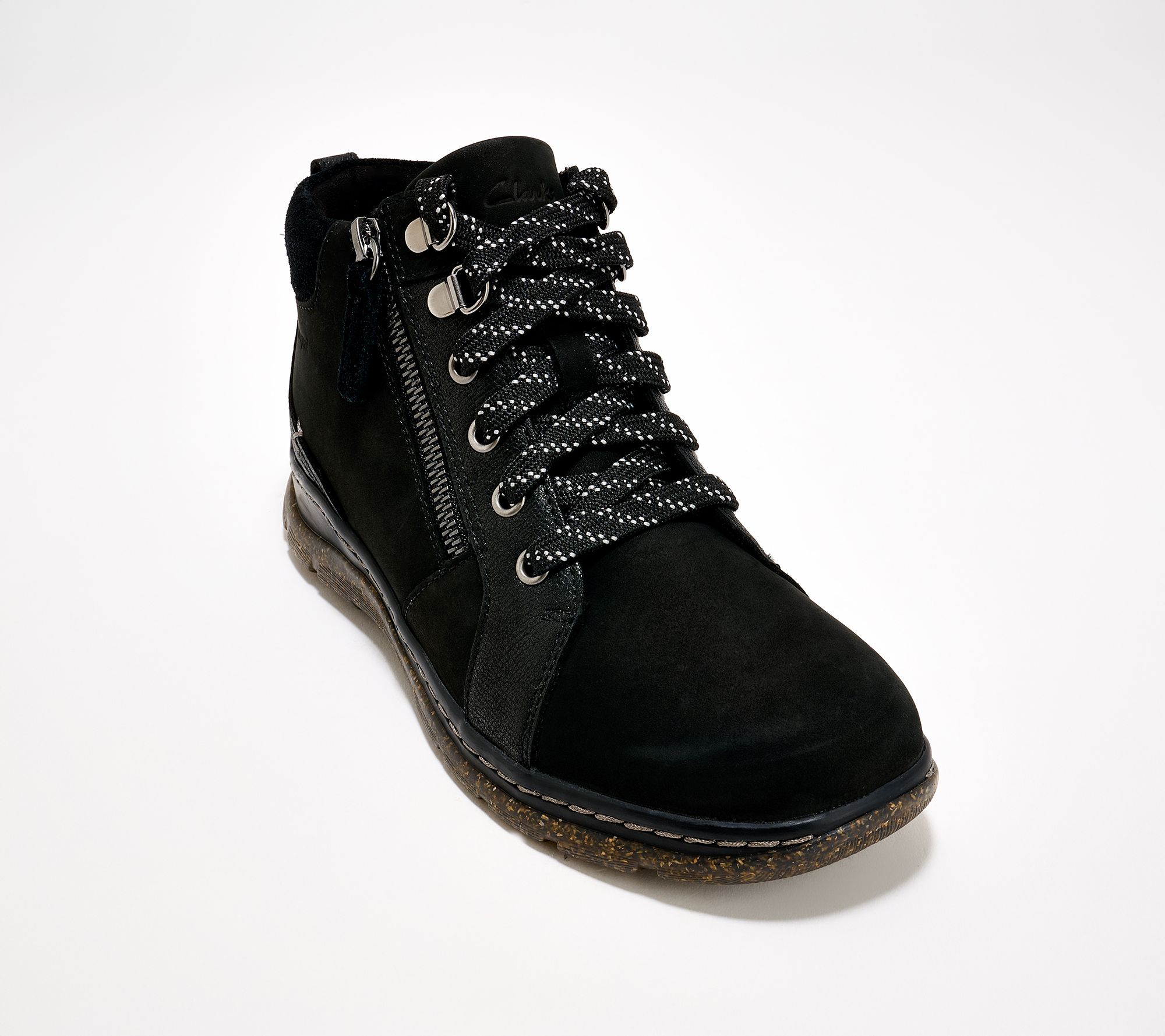 Clarks Signature Waterproof Leather Boots -Orlene Top