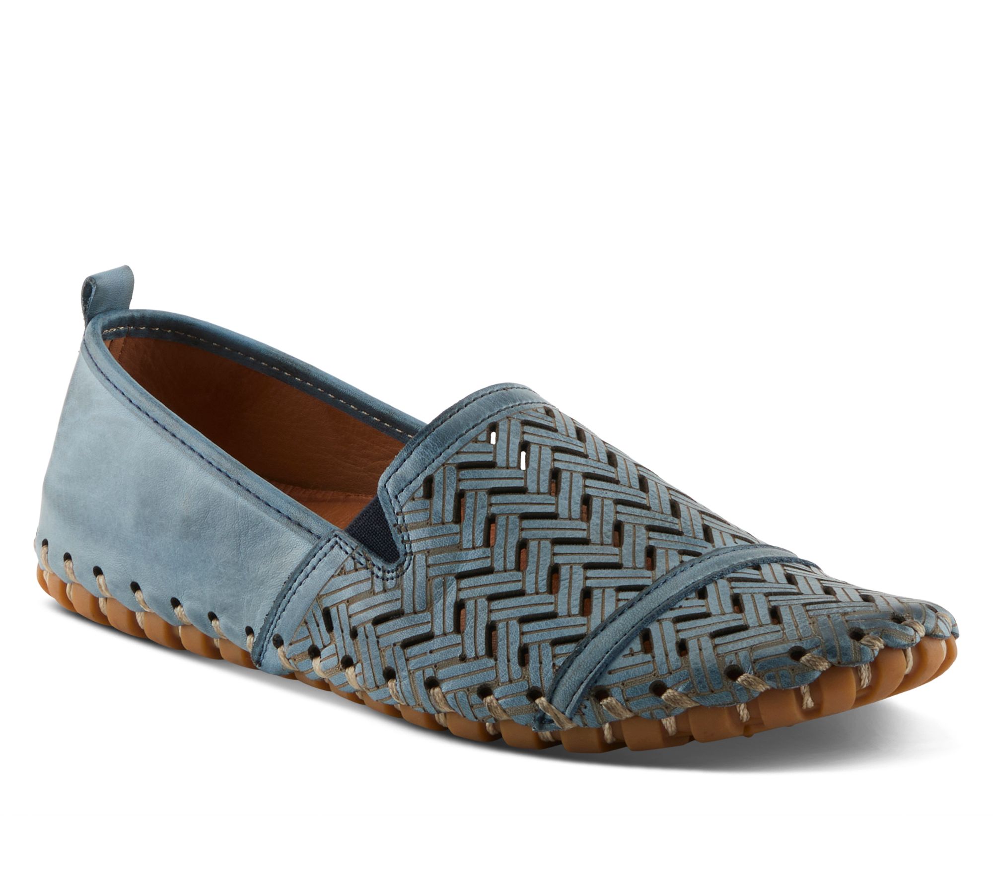 Spring Step Leather Slip-Ons - Kapri