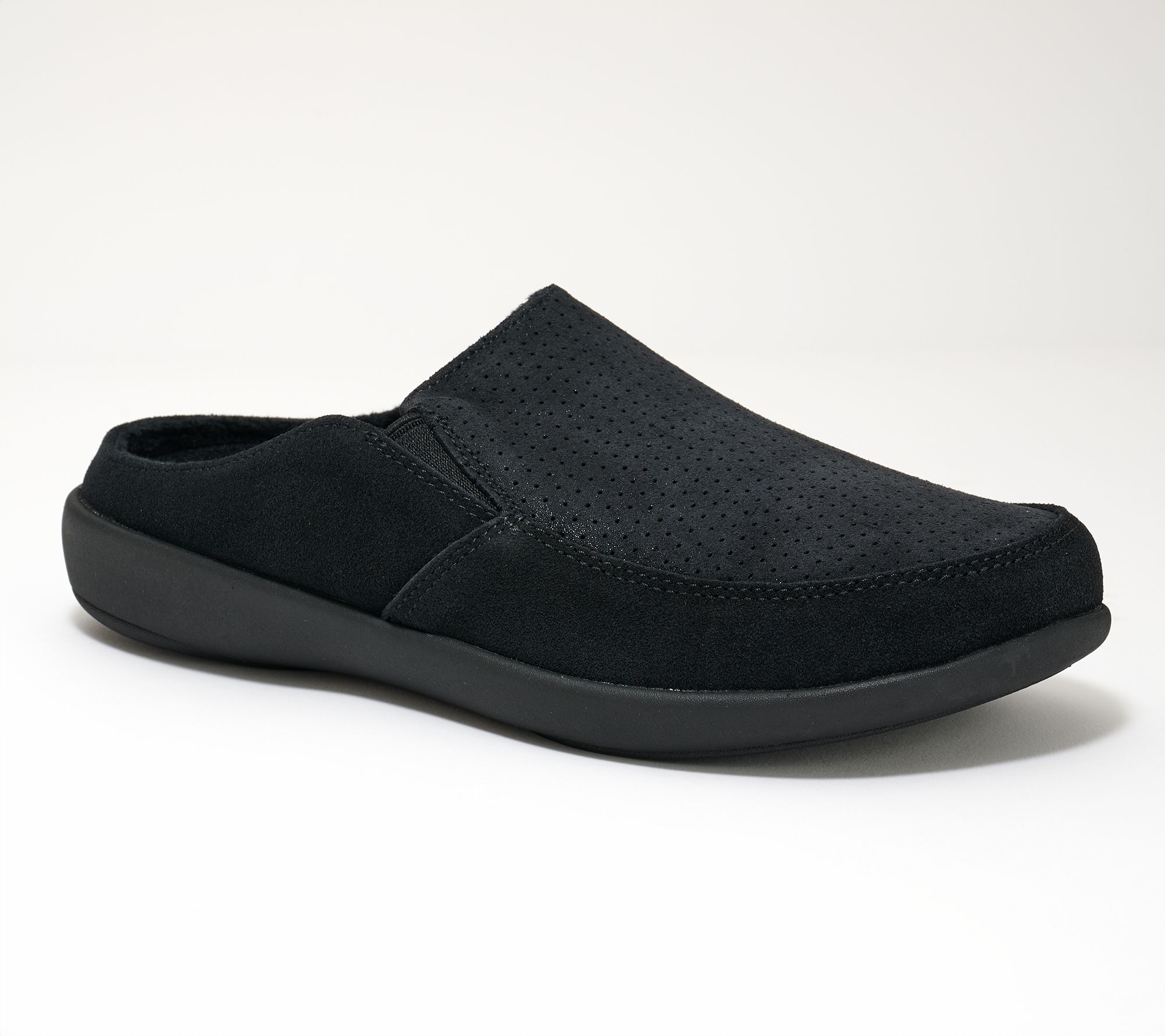 Revitalign Orthotic Shimmer Suede Mules - Siesta Ease