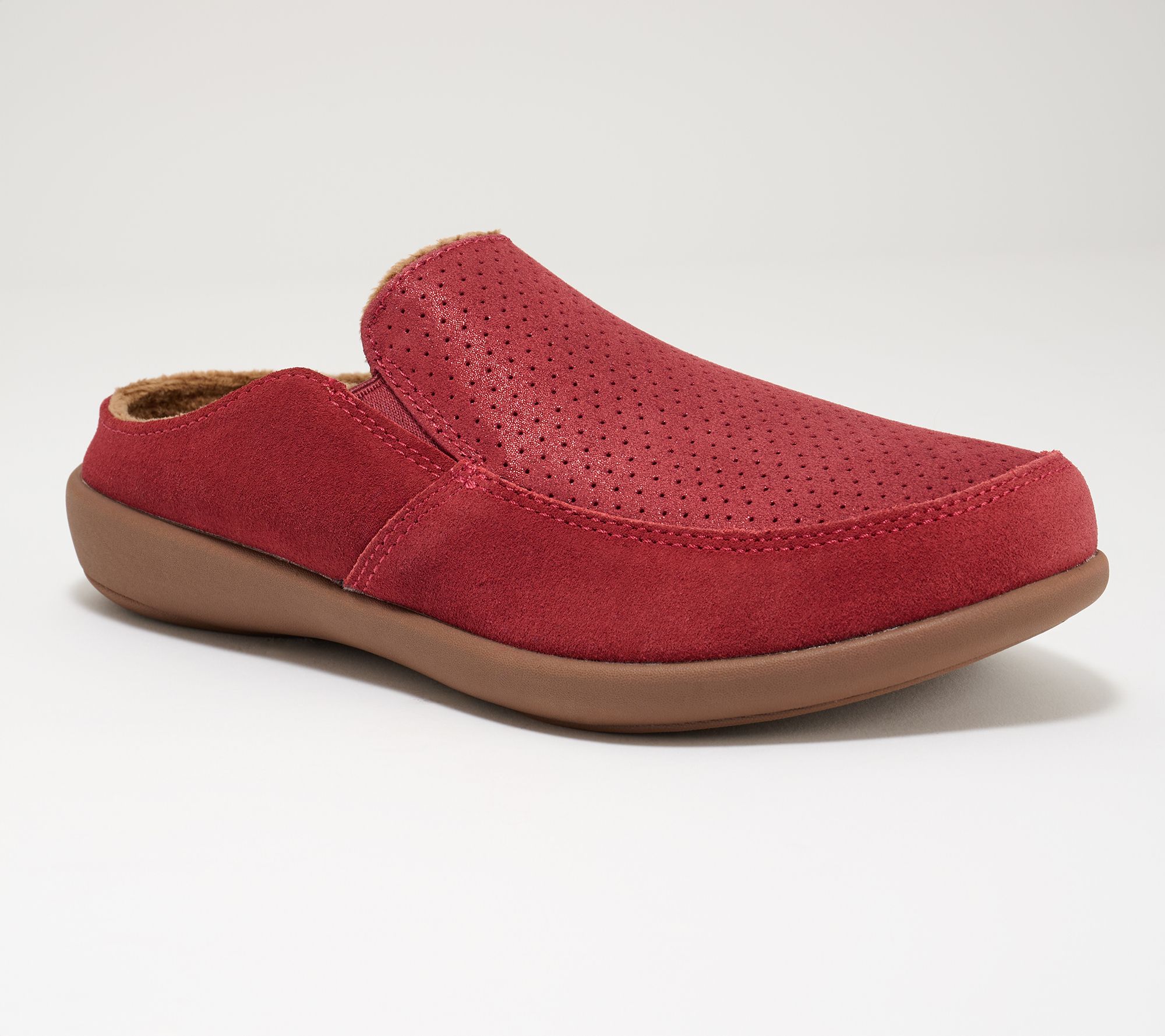 Revitalign Orthotic Shimmer Suede Mules - Siesta Ease