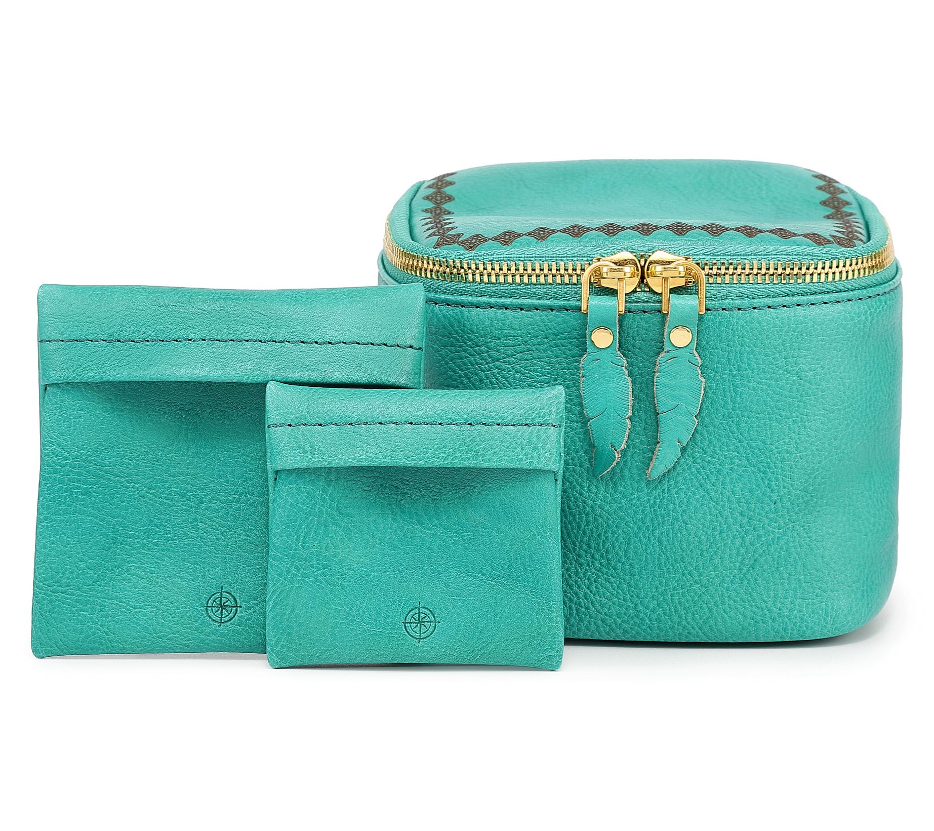 Old Trend Celosia Leather Cube Jewelry Case