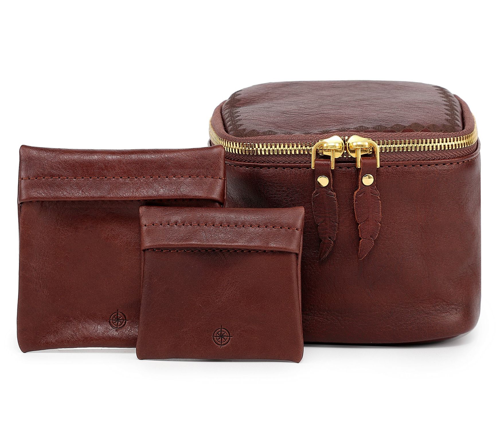 Old Trend Celosia Leather Cube Jewelry Case