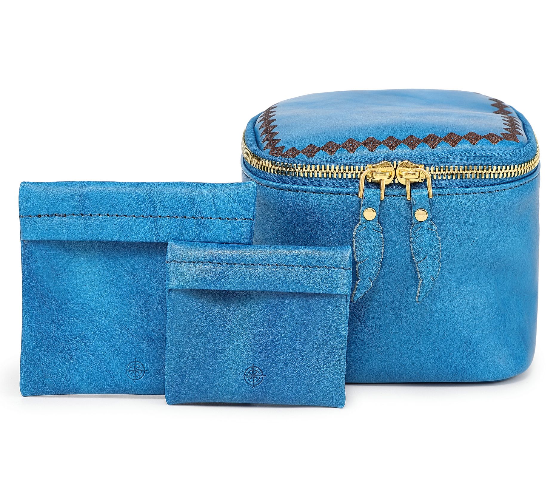 Old Trend Celosia Leather Cube Jewelry Case