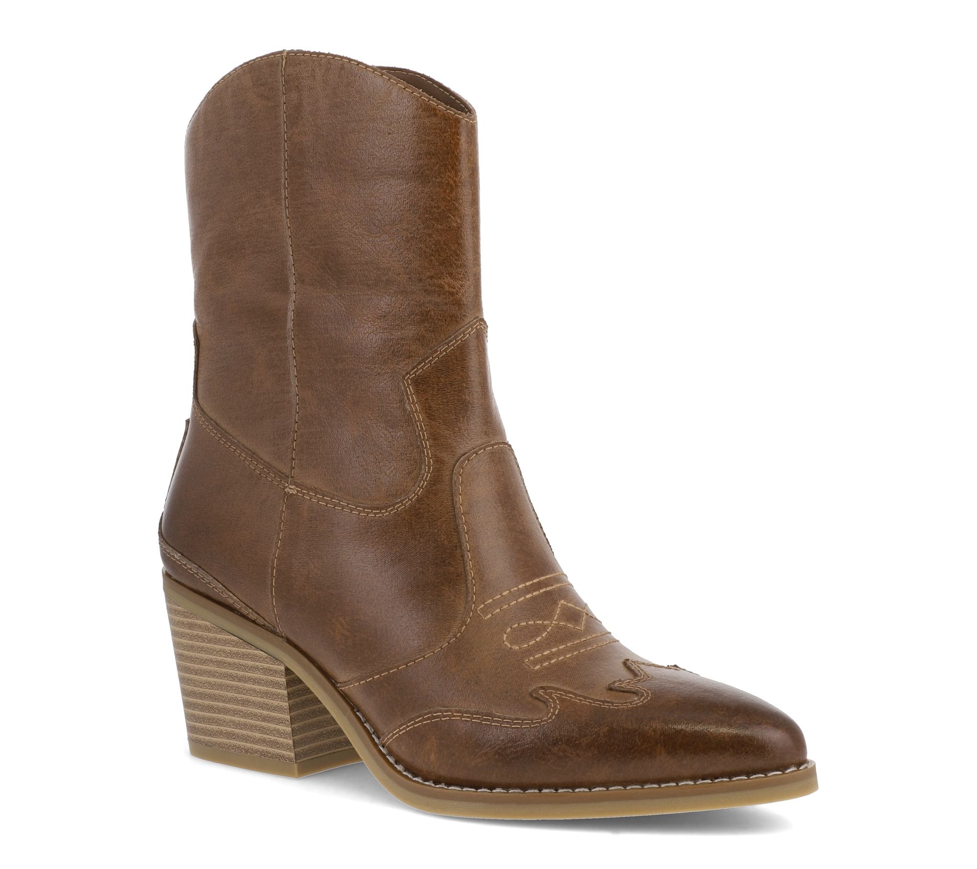 MIA Pointed Toe Western Style Boots - Clorinda