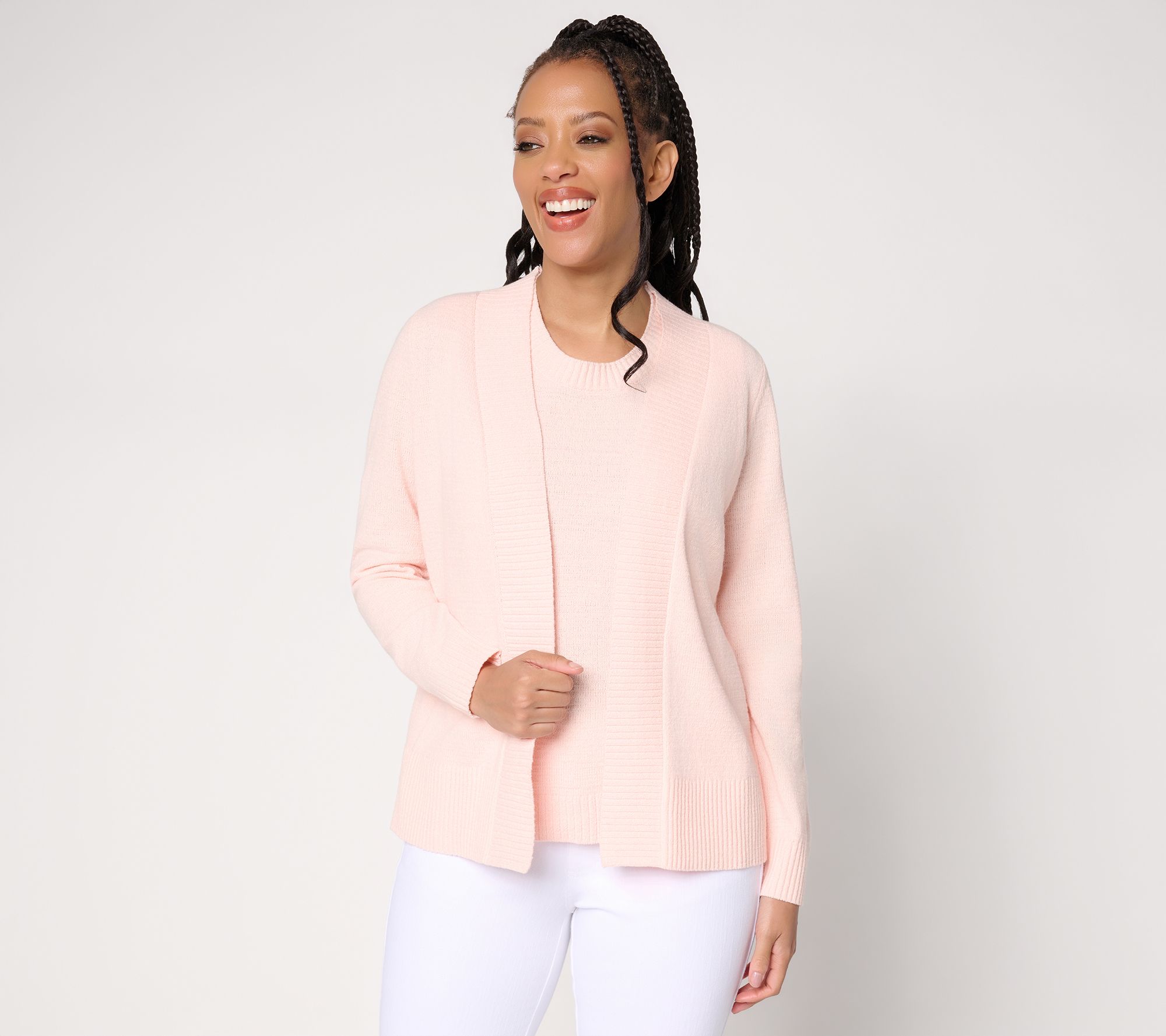 Belle by Kim Gravel Fresh Pick Spring Open Front Cardigan