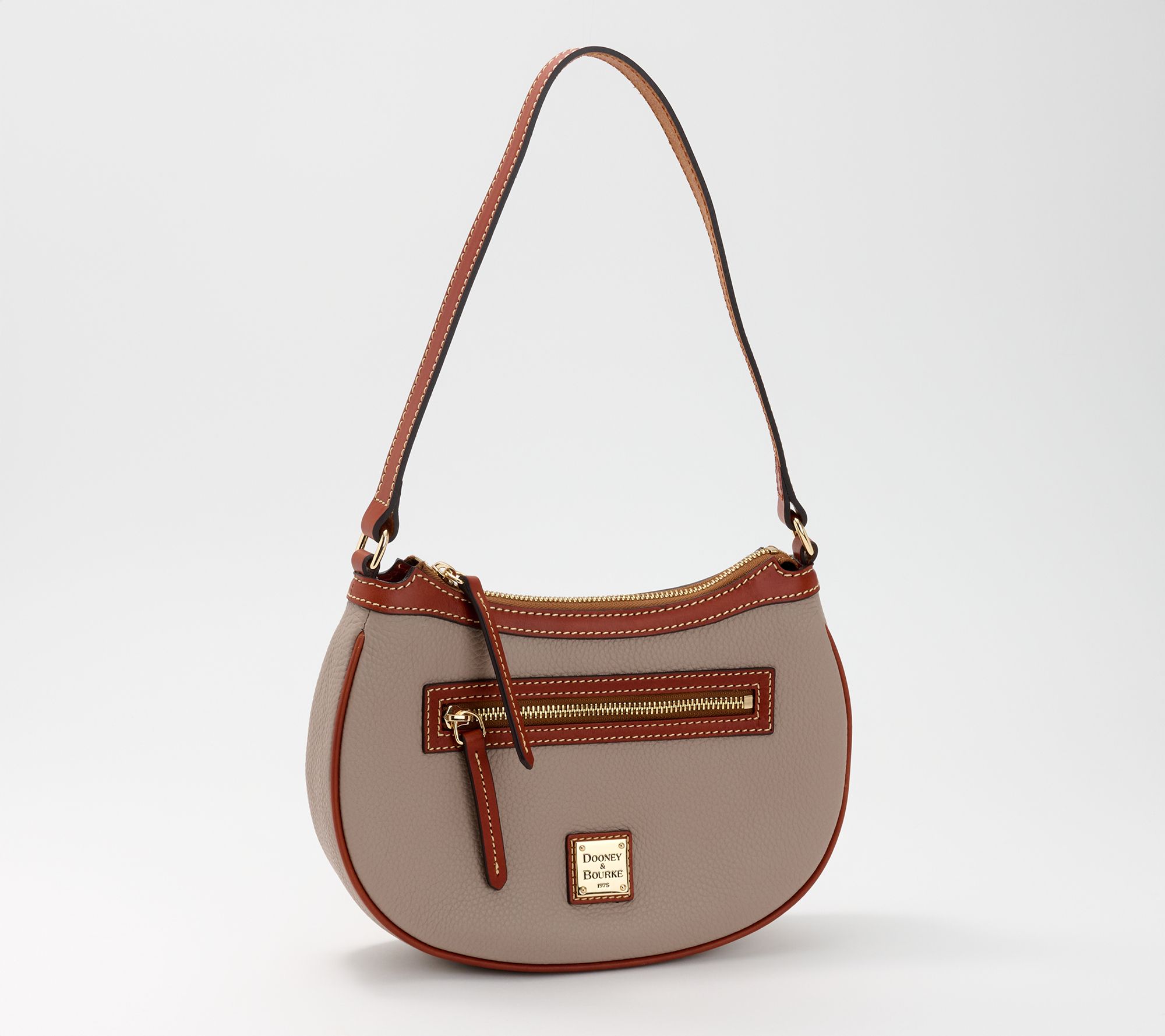 Dooney & Bourke Pebble Leather Crescent Hobo Shoulder Bag