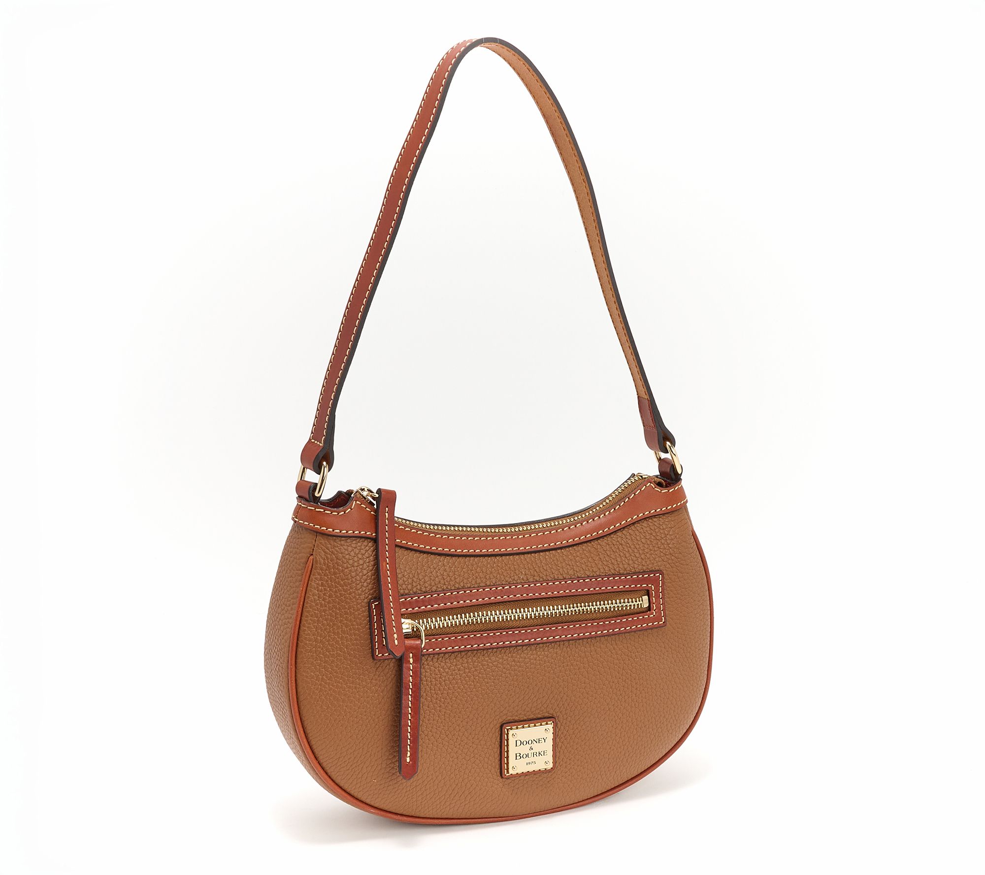 Dooney & Bourke Pebble Leather Crescent Hobo Shoulder Bag