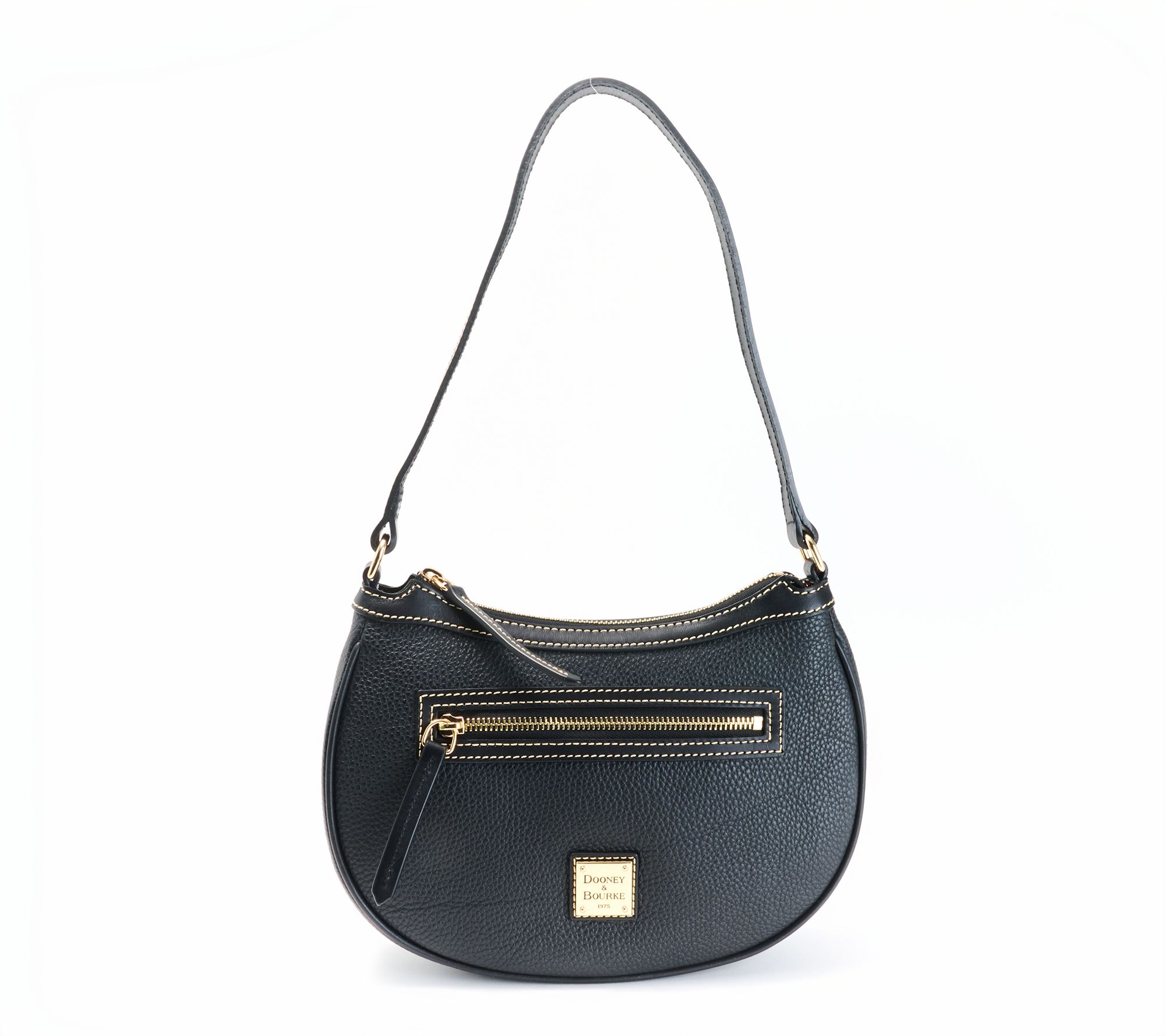 Dooney & Bourke Pebble Leather Crescent Hobo Shoulder Bag