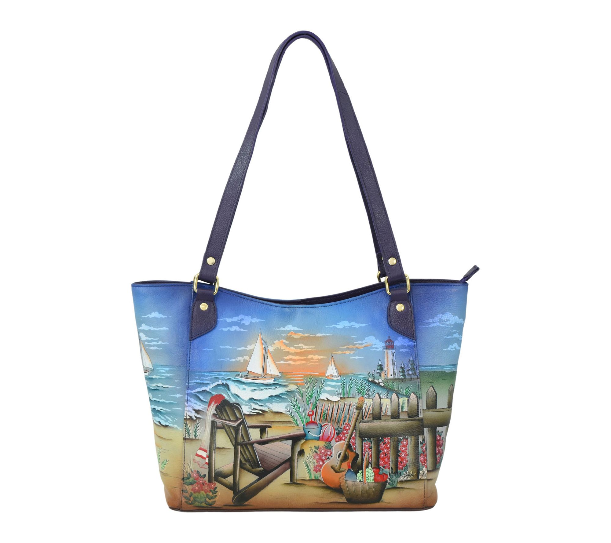 Anushcka Painted Leather Large Tote