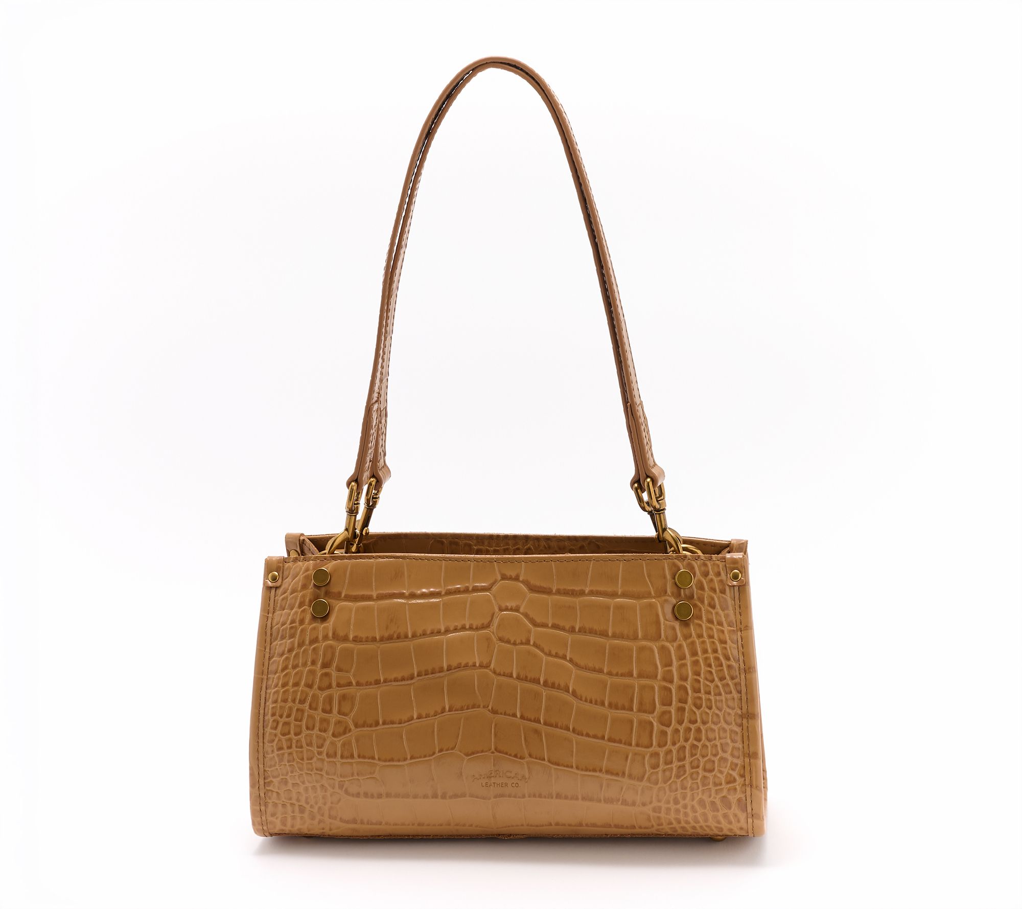 "As Is" American Leather Co. LenoxTripleEntr Croco Shoulder