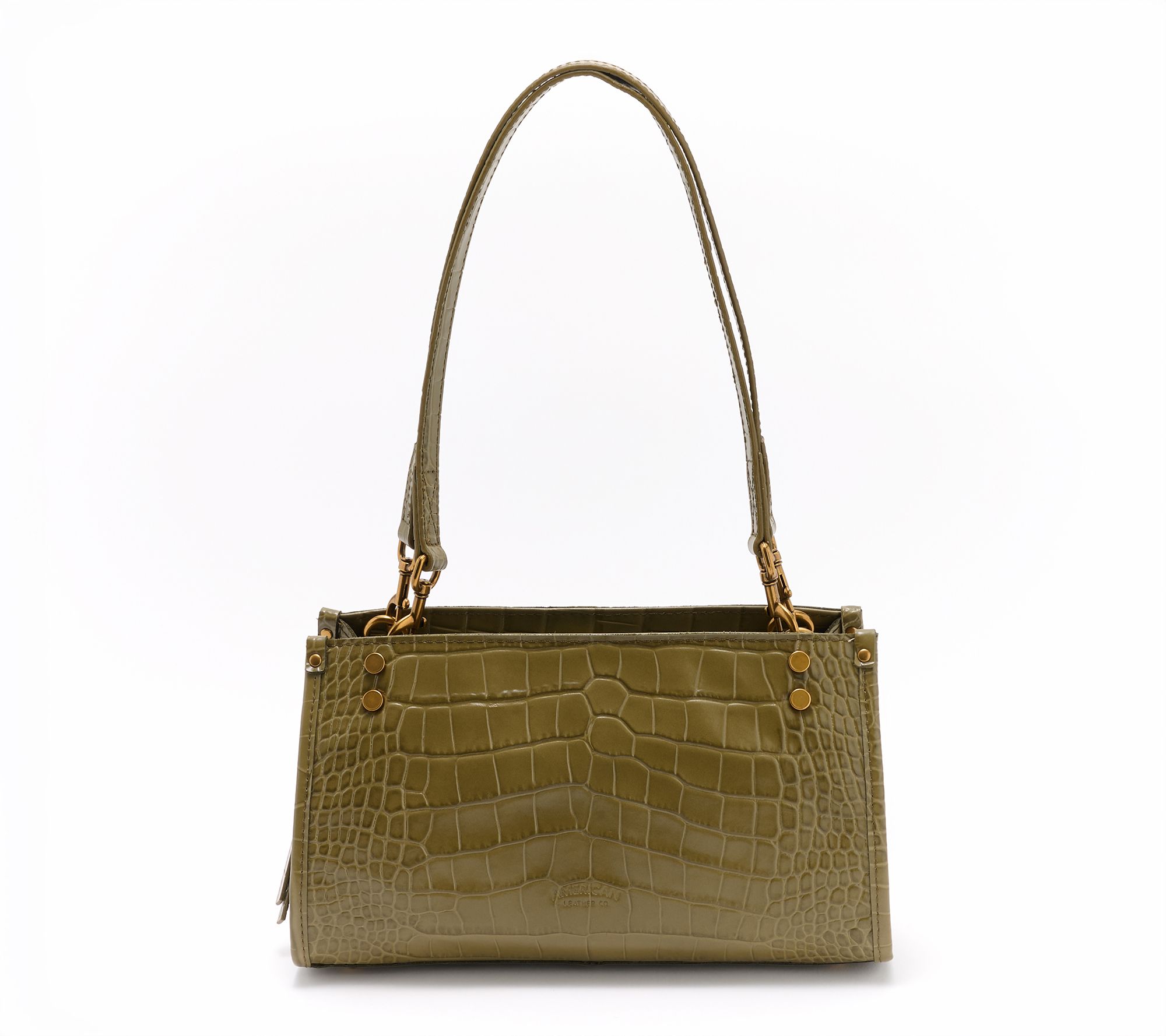 "As Is" American Leather Co. LenoxTripleEntr Croco Shoulder